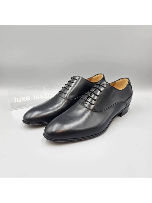 Luxury Gucci Trending 2025 Men's Double G Lace-Up Leather Oxford Black