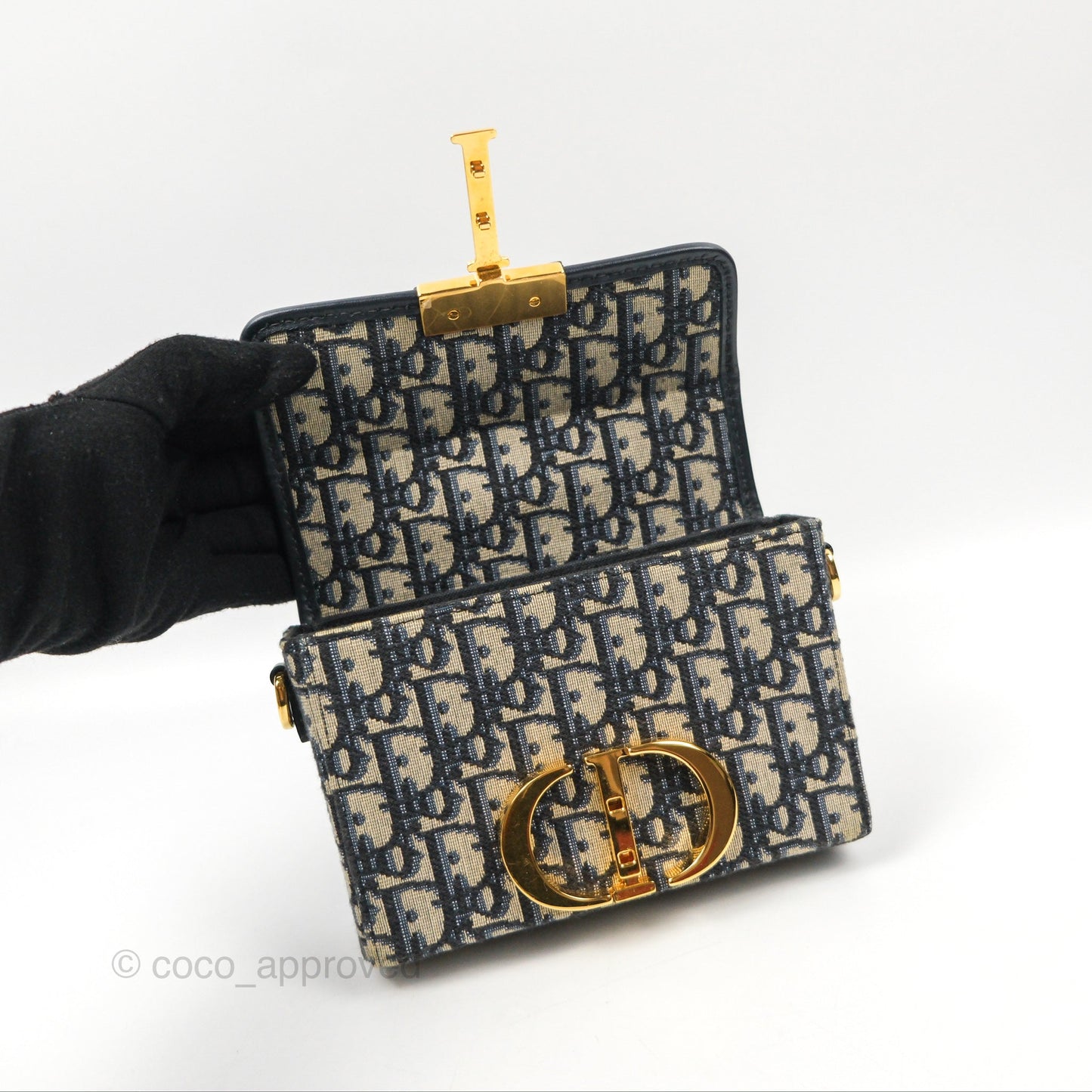 Christian Dior 30 Montaigne Oblique Jacquard Box Bag