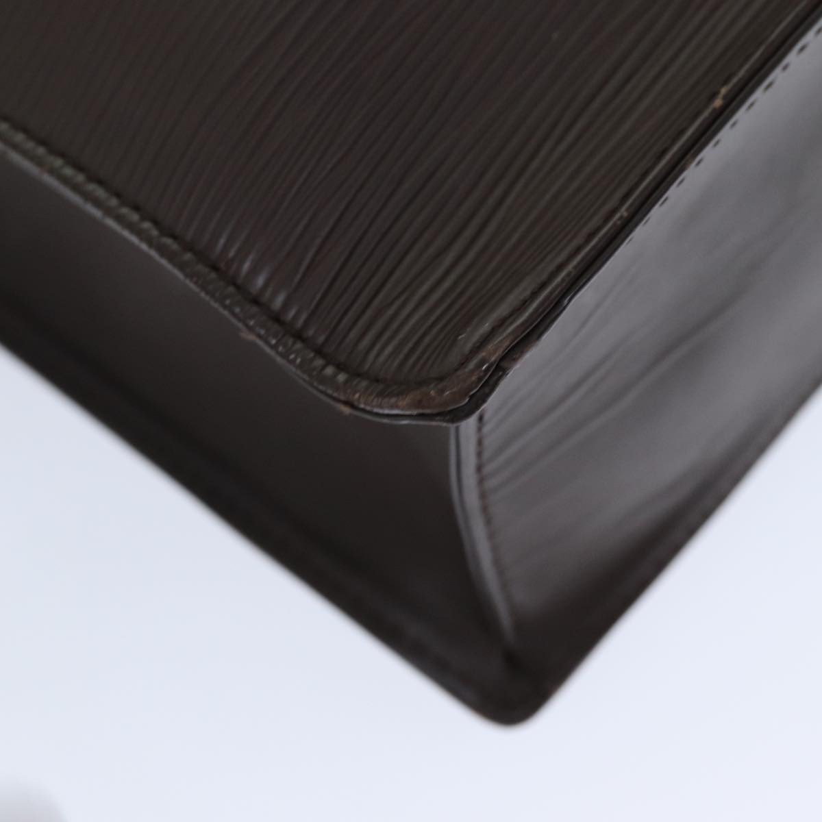 LOUIS VUITTON Epi Sac Plat Hand Bag Mocha Brown M5908D LV 76346