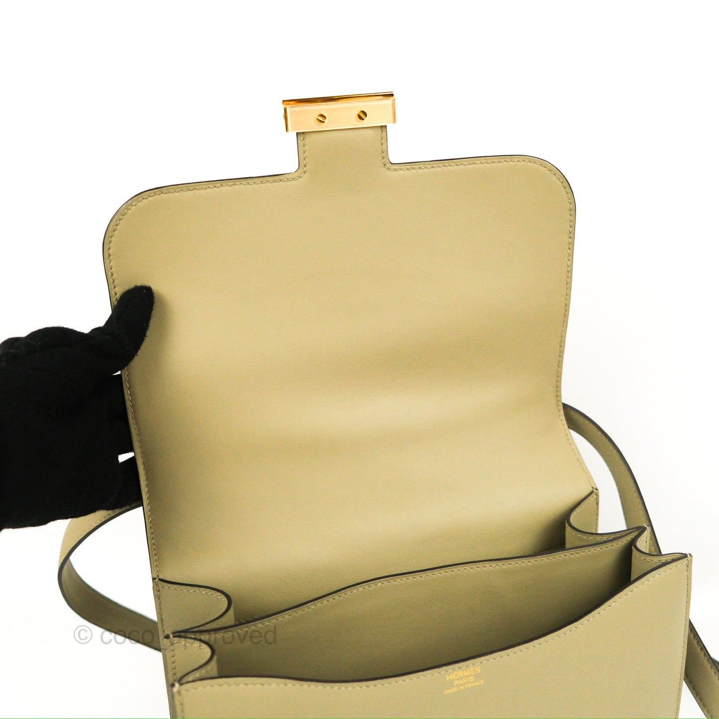 Hermès Constance 24 Sauge Swift Gold Hardware