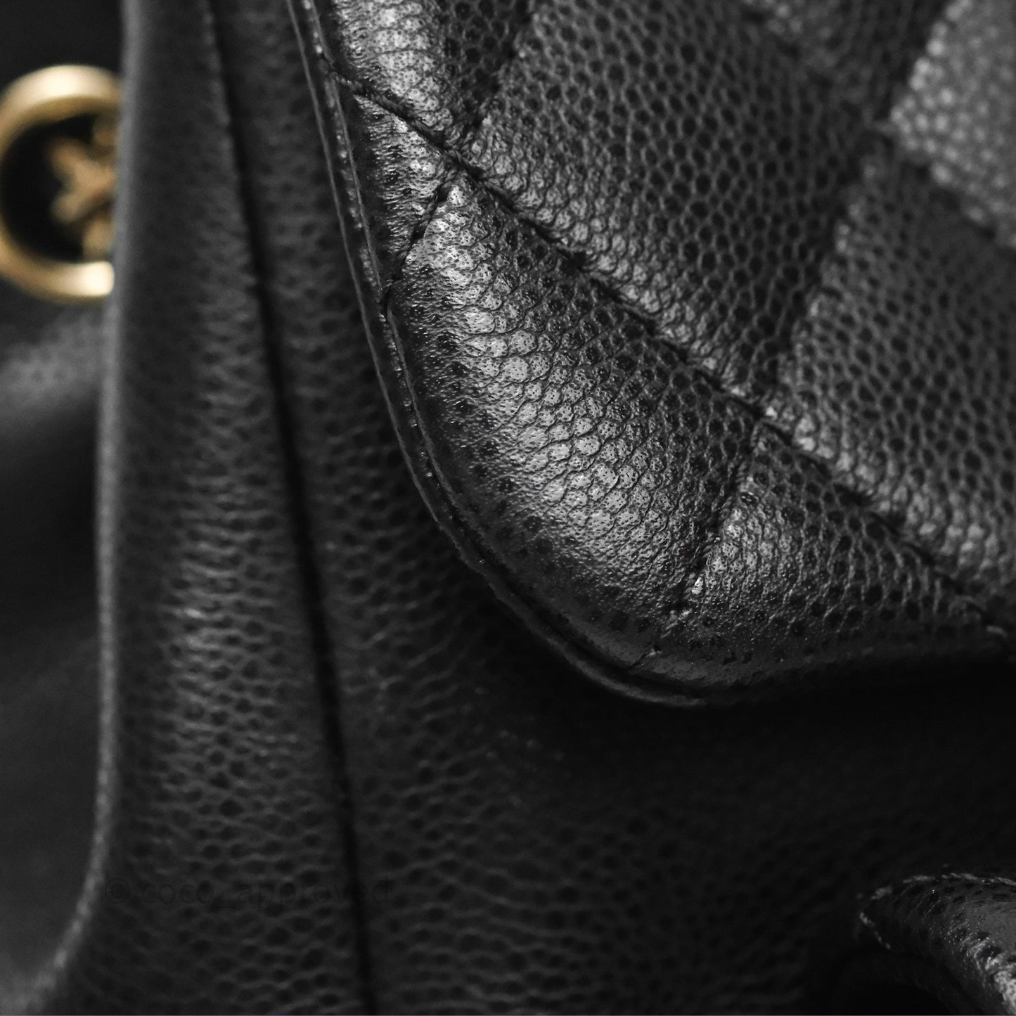 Chanel Small Duma Backpack Caviar Black Gold Hardware