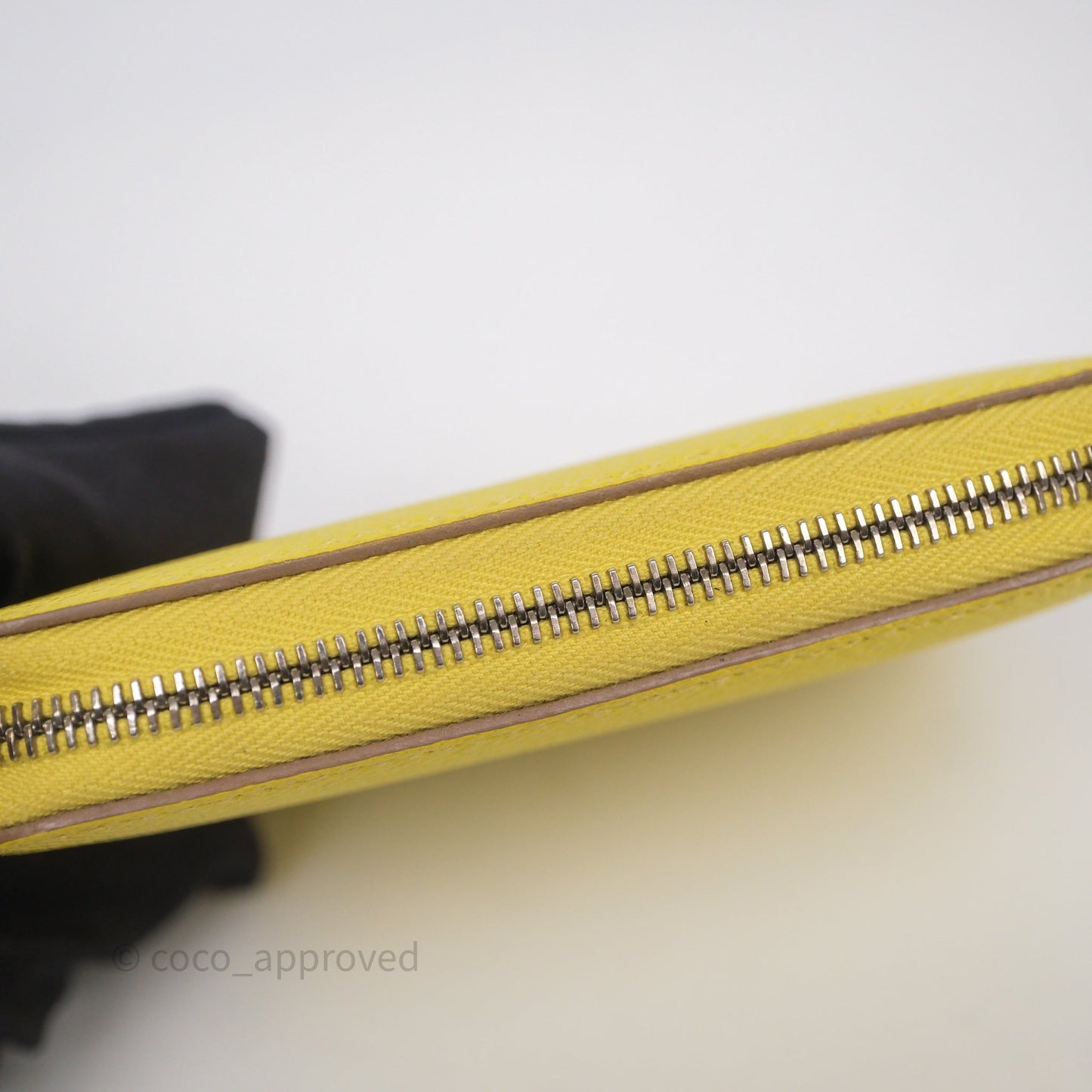 Hermès Silk In Compact Wallet Yellow Epsom