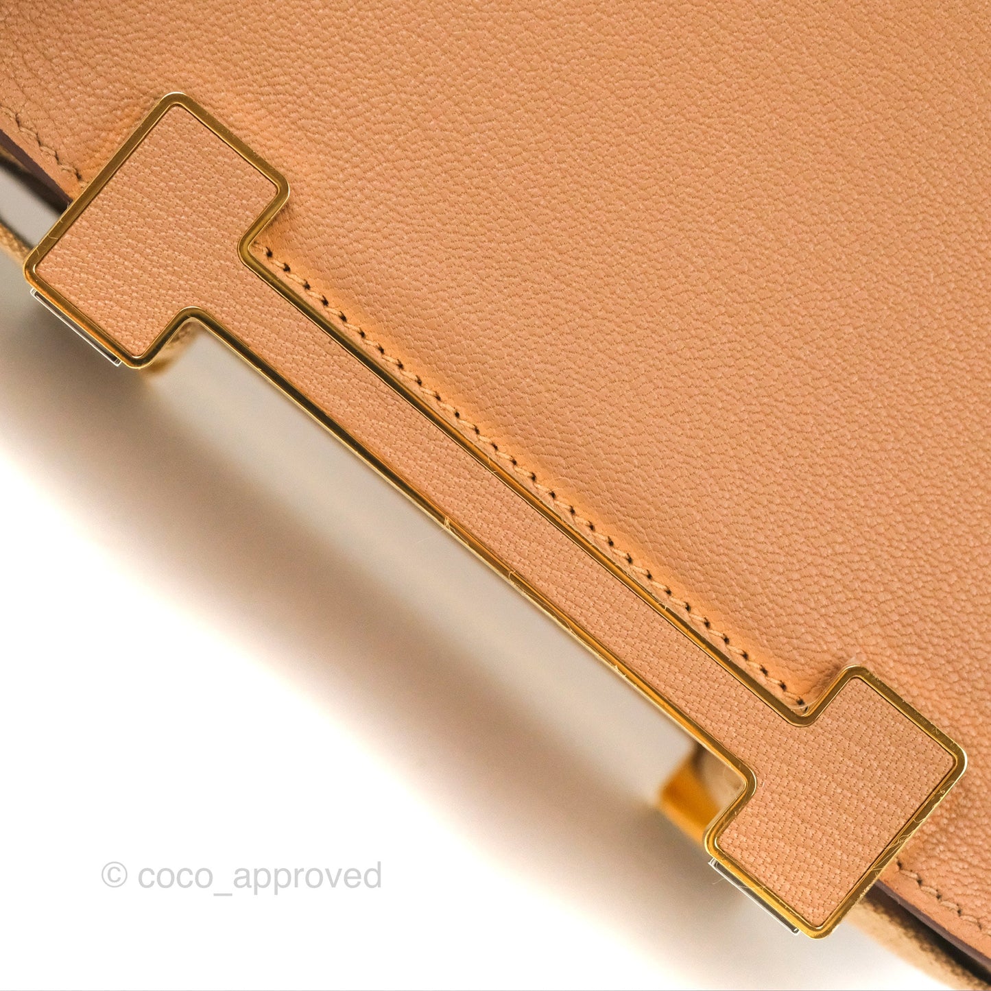 Hermès Geta Bag Chai 0M Quebracho 2J Gold Hardware