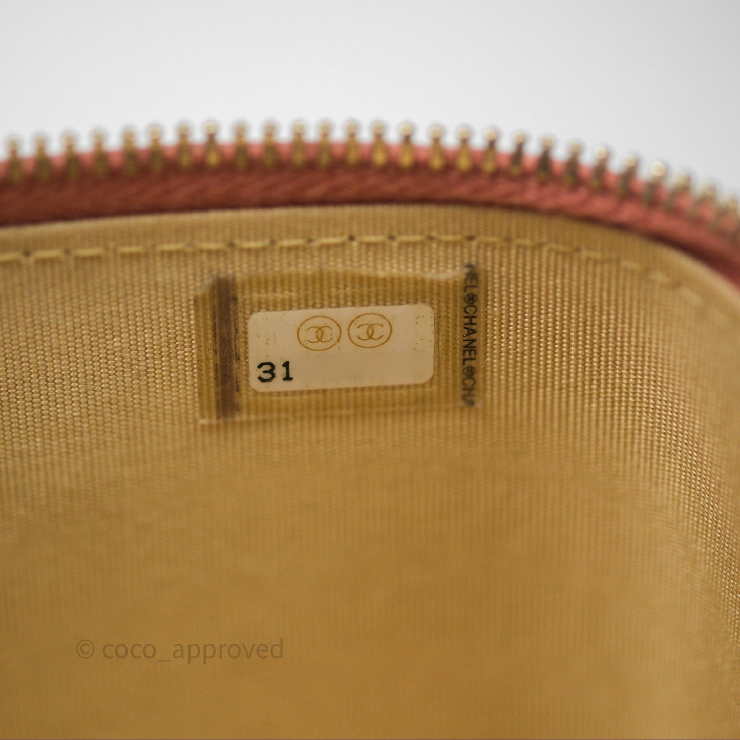 Chanel Mini Pearl Crush Vanity With Chain Pink Gold Hardware