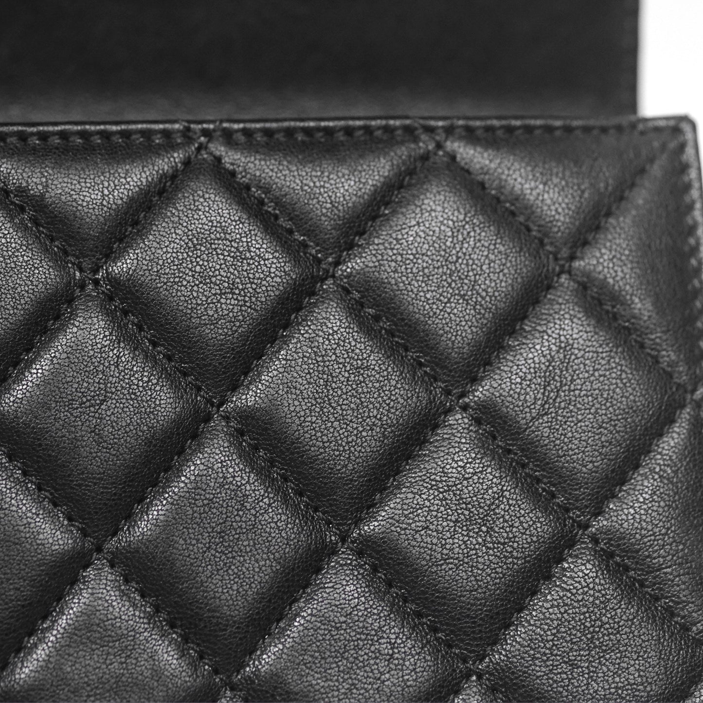 Chanel Small Chic Pearls Flap Quilted Black Goatskin Aged Gold Hardware