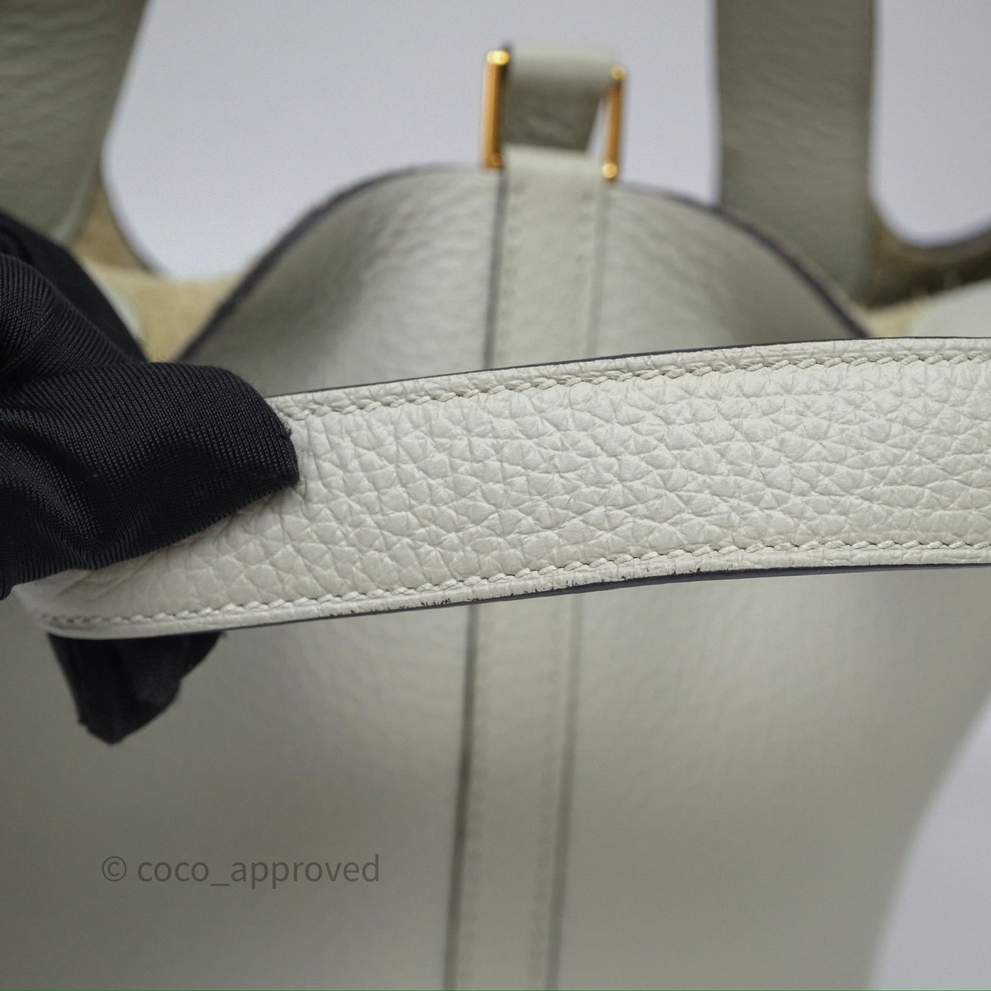 Hermès Picotin Lock 18 Gris Névé 0V Clemence Gold Hardware