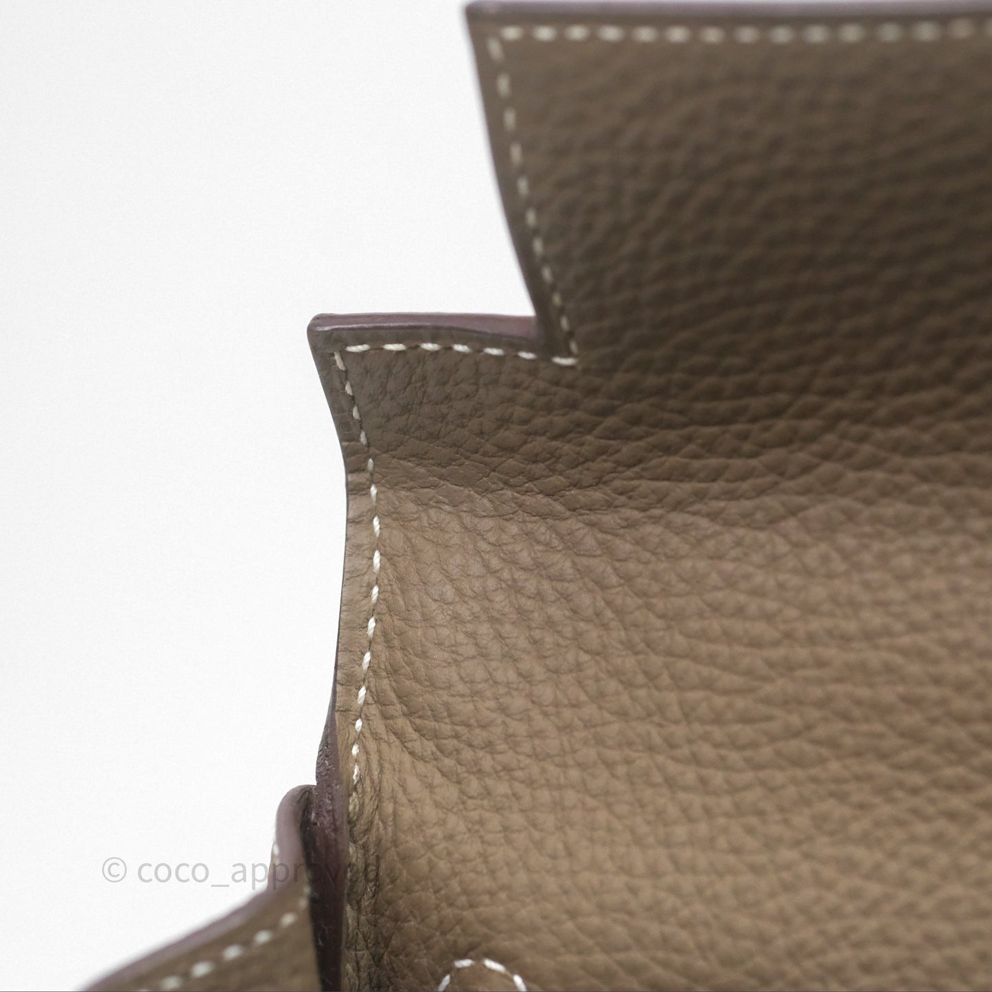 Hermès Retourne Kelly 25 Etoupe 18 Togo Gold Hardware