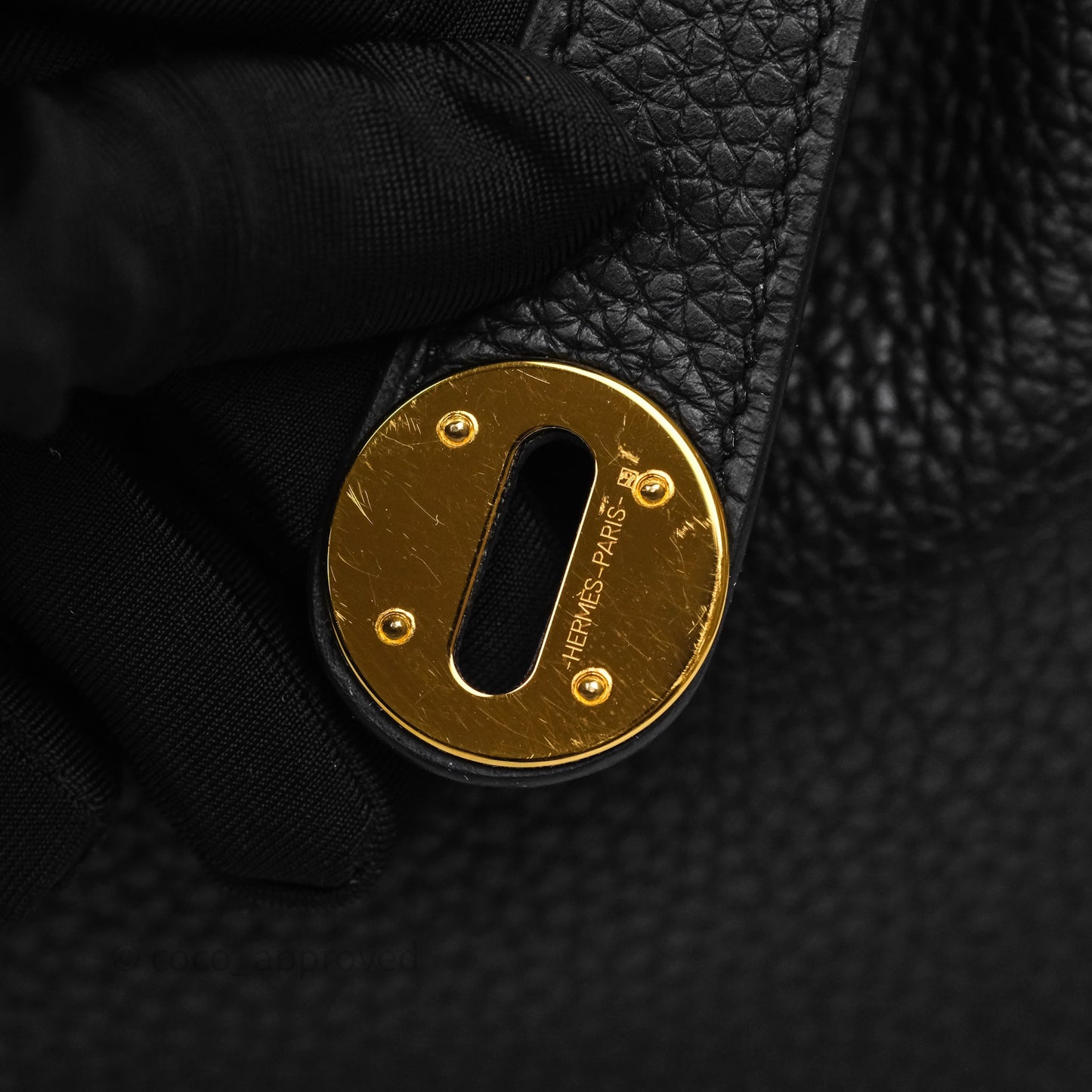 Hermès Lindy 30 Black Noir 89 Clemence Gold Hardware