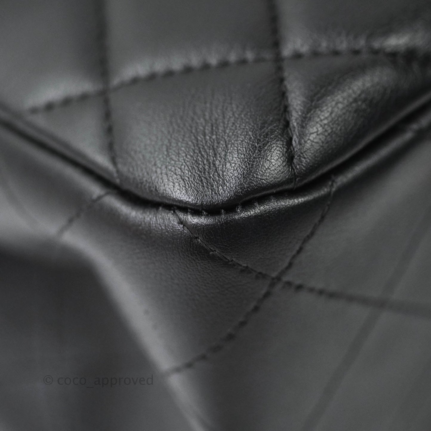 Chanel Quilted Timeless Tote Black Calfskin Gold Hardware