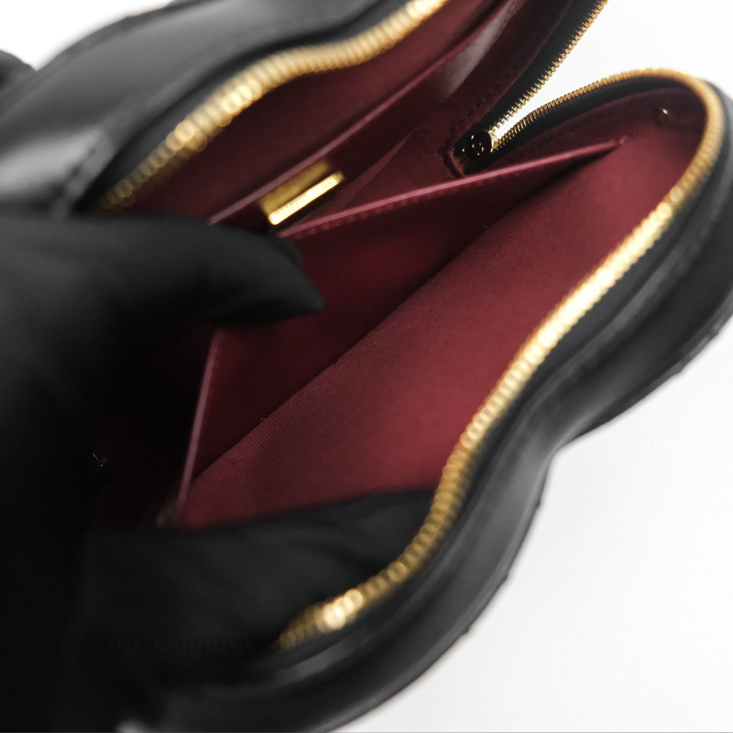 Chanel Large Heart Bag Black Lambskin Gold Hardware 22S