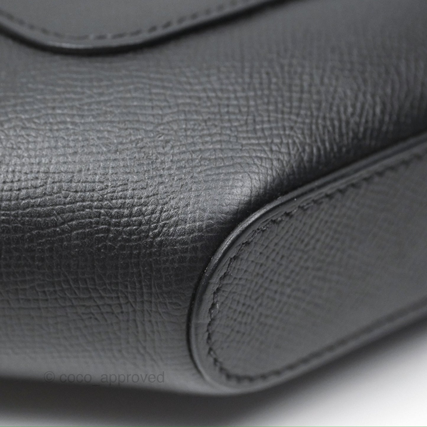 Hermes Octogone 23 Black Epsom