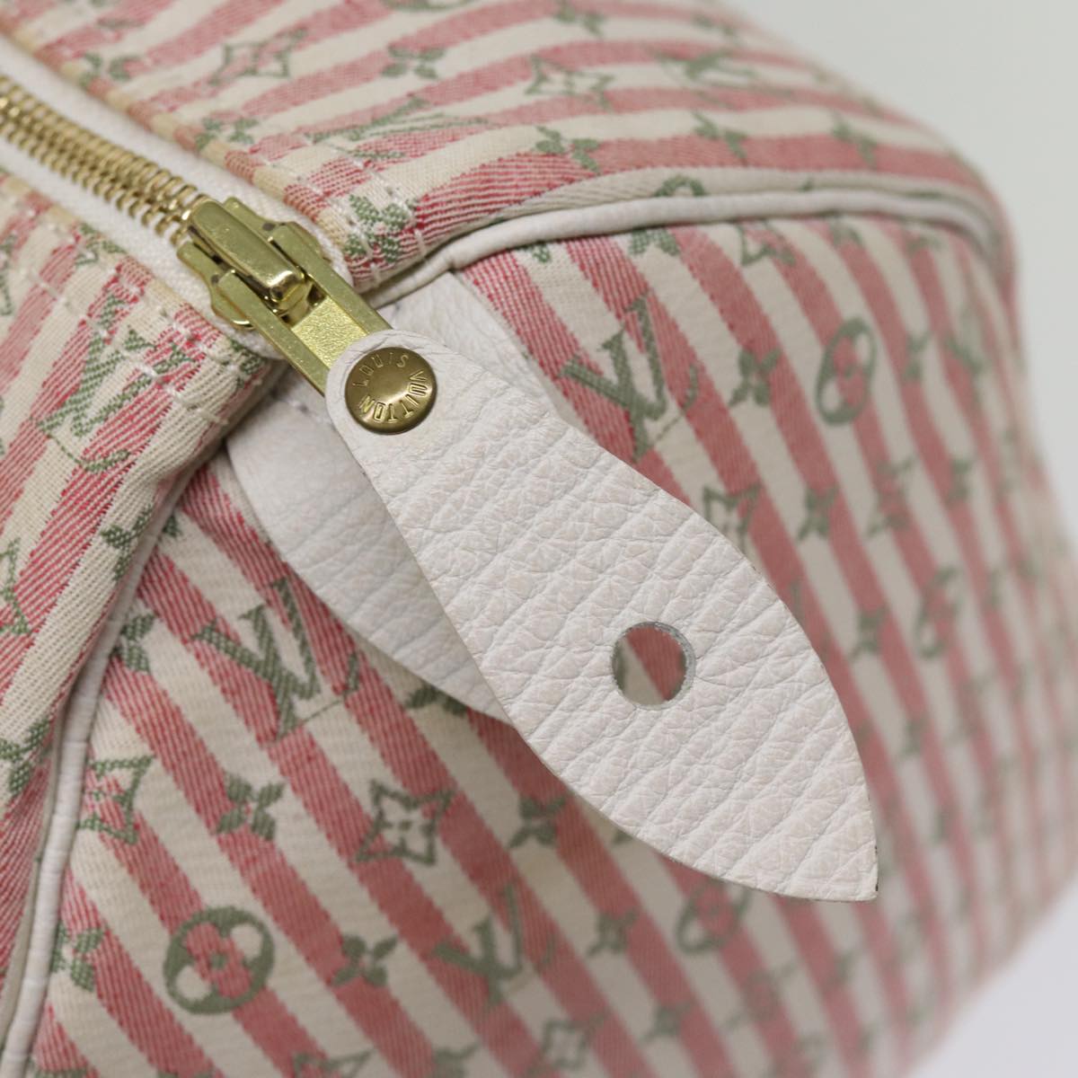 LOUIS VUITTON Monogram Mini Lin Croisette Speedy 30 Bag Pink M95501 76422A