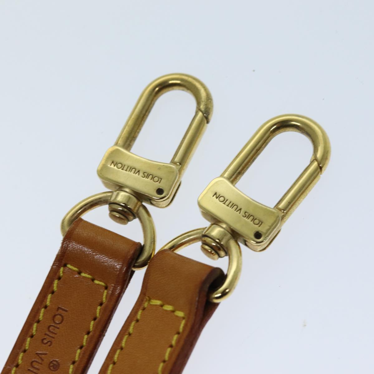 LOUIS VUITTON Shoulder Strap Leather 35.8"" Beige LV 76424