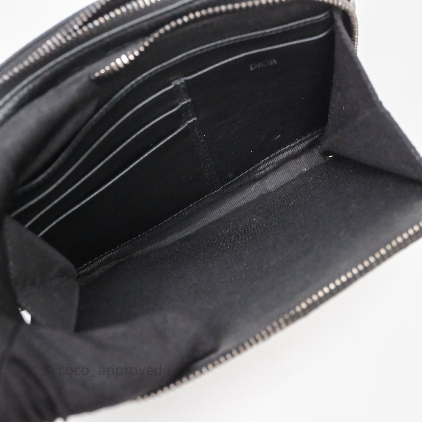 Dior Men's Crossbody Pouch Bag Blue Oblique Canvas