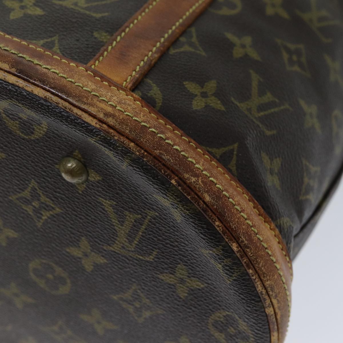 LOUIS VUITTON Monogram Bucket GM Shoulder Bag M42236 LV 76470