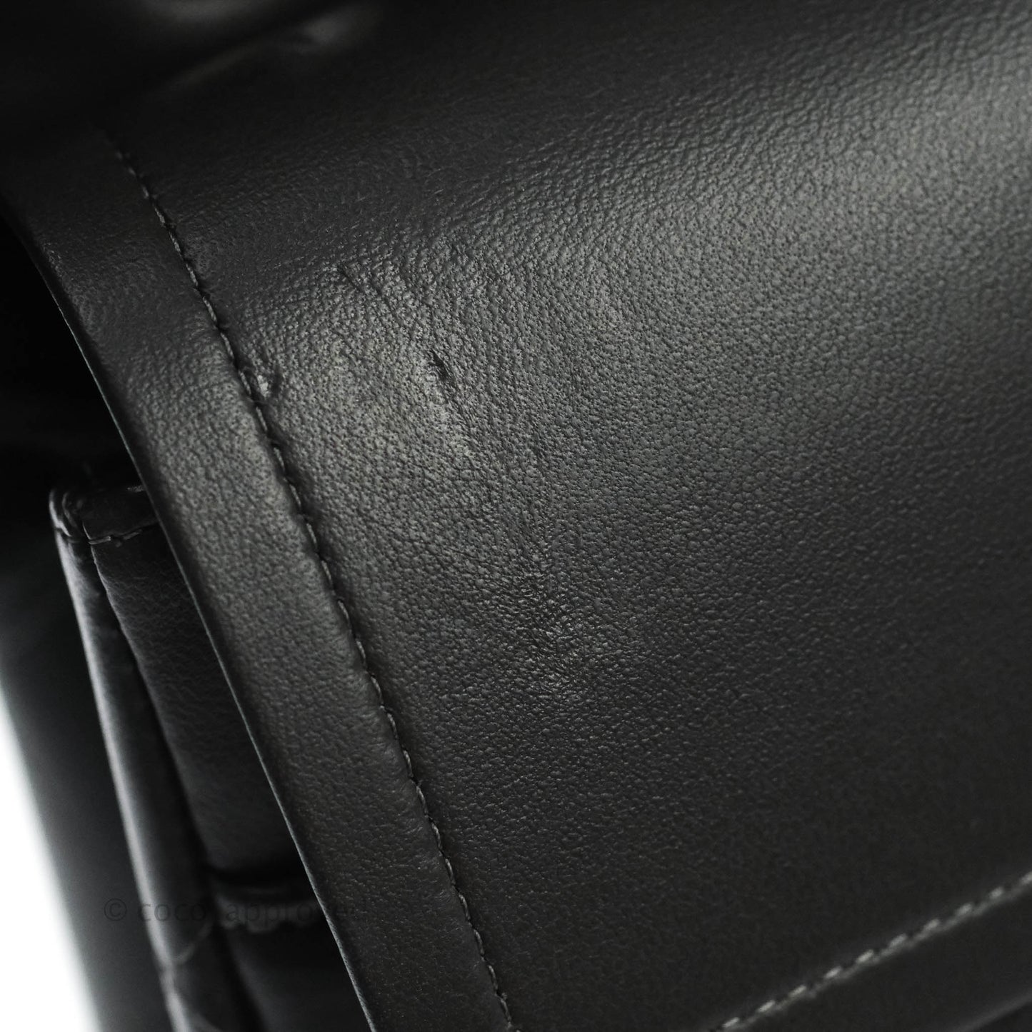 Chanel Jumbo Double Flap Dark Grey Lambskin Silver Hardware⁣⁣