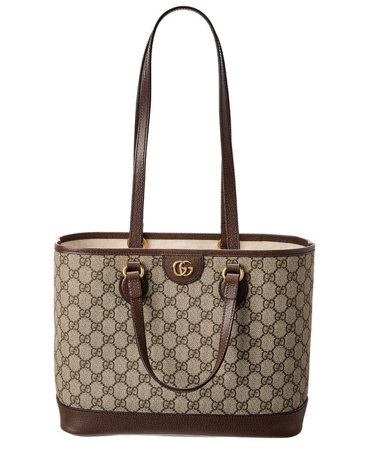 Luxury Gucci Trending 2025 Ophidia Mini GG Supreme Canvas & Leather Tote
