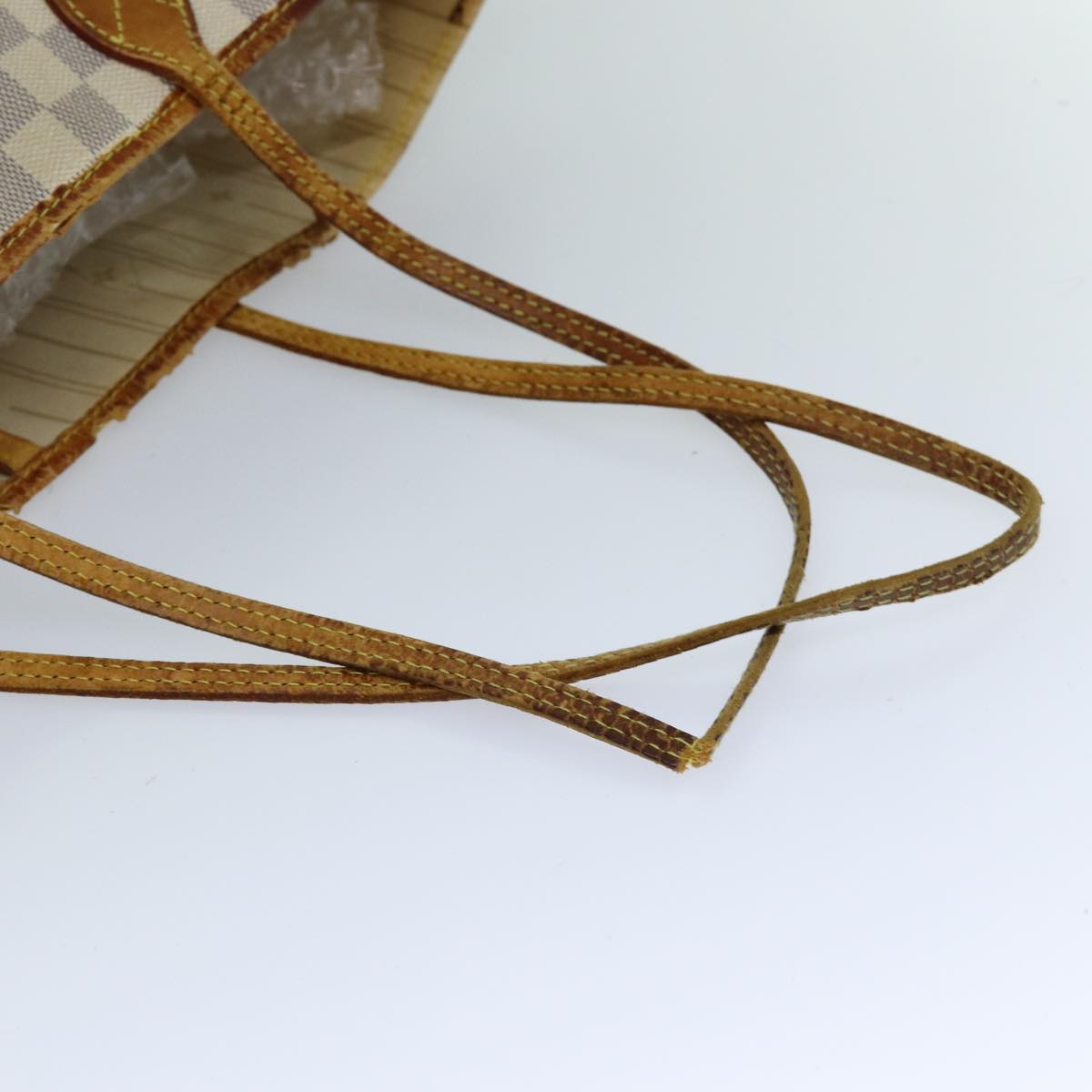 LOUIS VUITTON Damier Azur Neverfull MM Tote Bag N41605 LV 76492