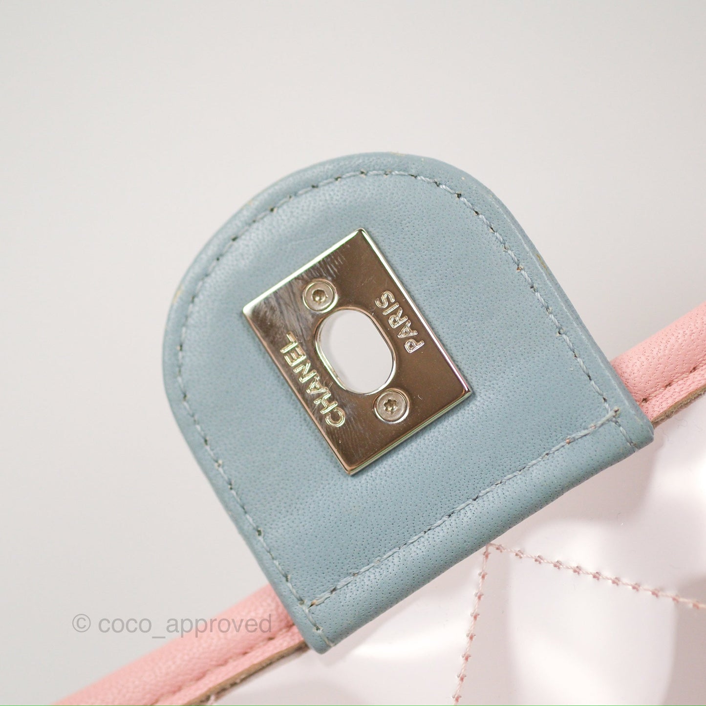 Chanel Coco Splash PVC Medium Flap Bag Blue/Green/Pink Silver Hardware