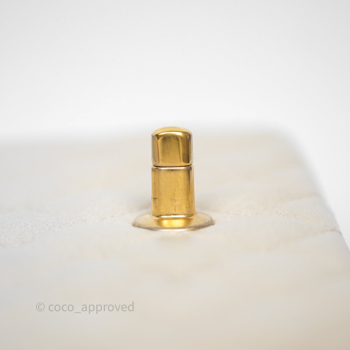 Chanel Top Handle Mini Rectangular Flap Pearly Beige Oat Lambskin Aged Gold Hardware