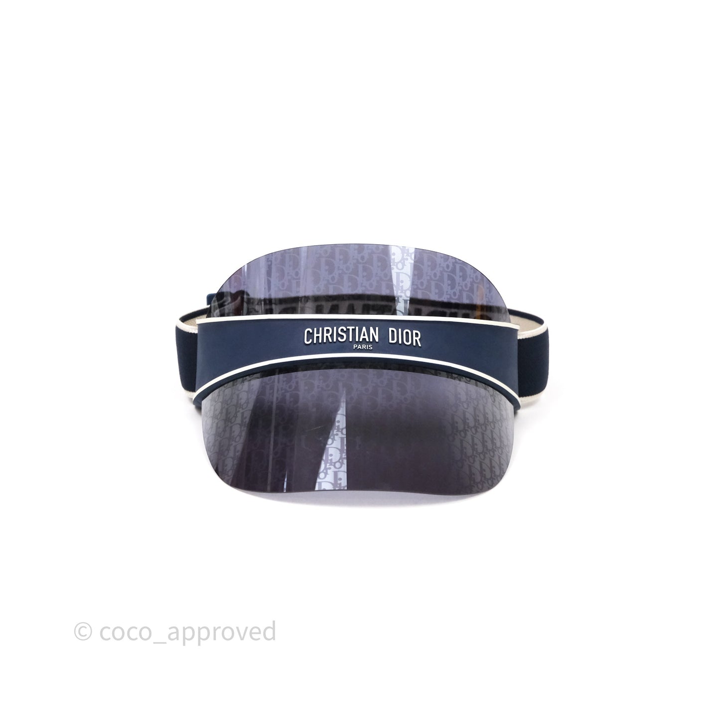 Christian Dior Diorclub V1U Dior Blue Oblique Visor