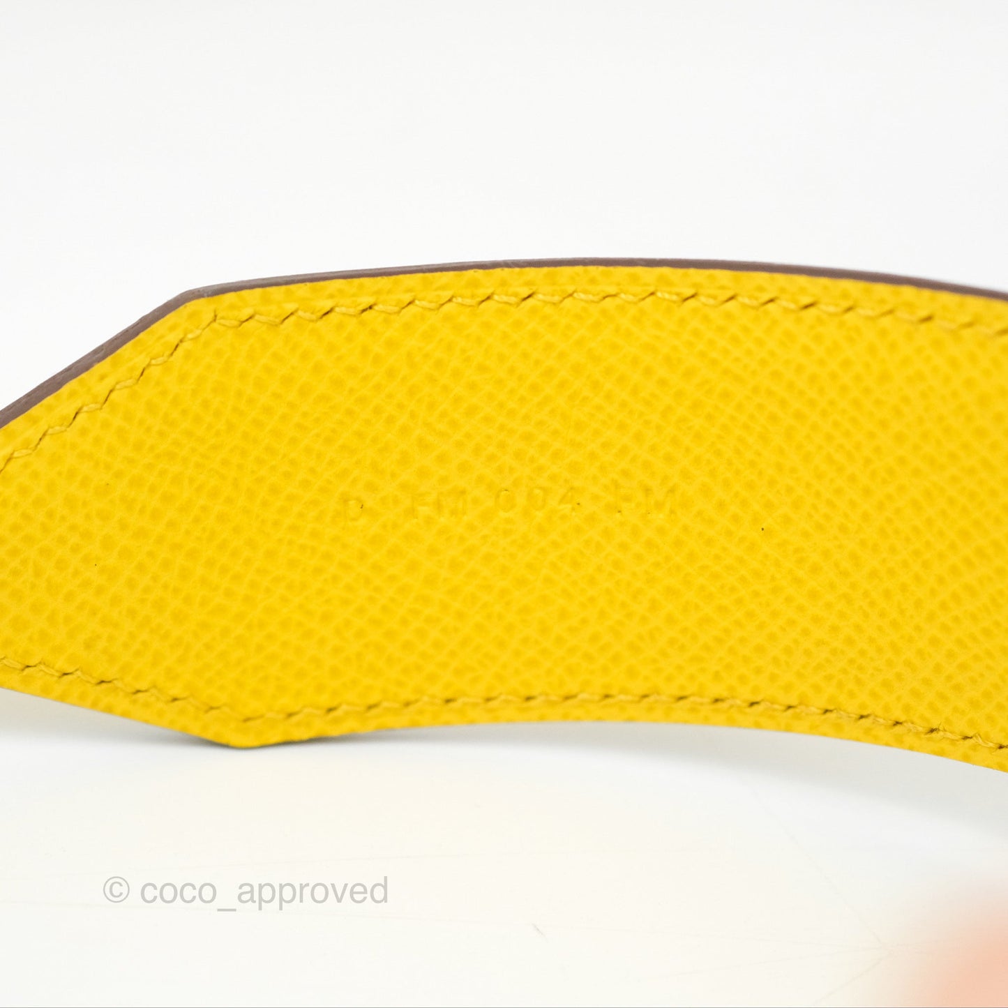 Hermès Tressage Cuir Hexagone Strap 40mm Epsom Gold Hardware