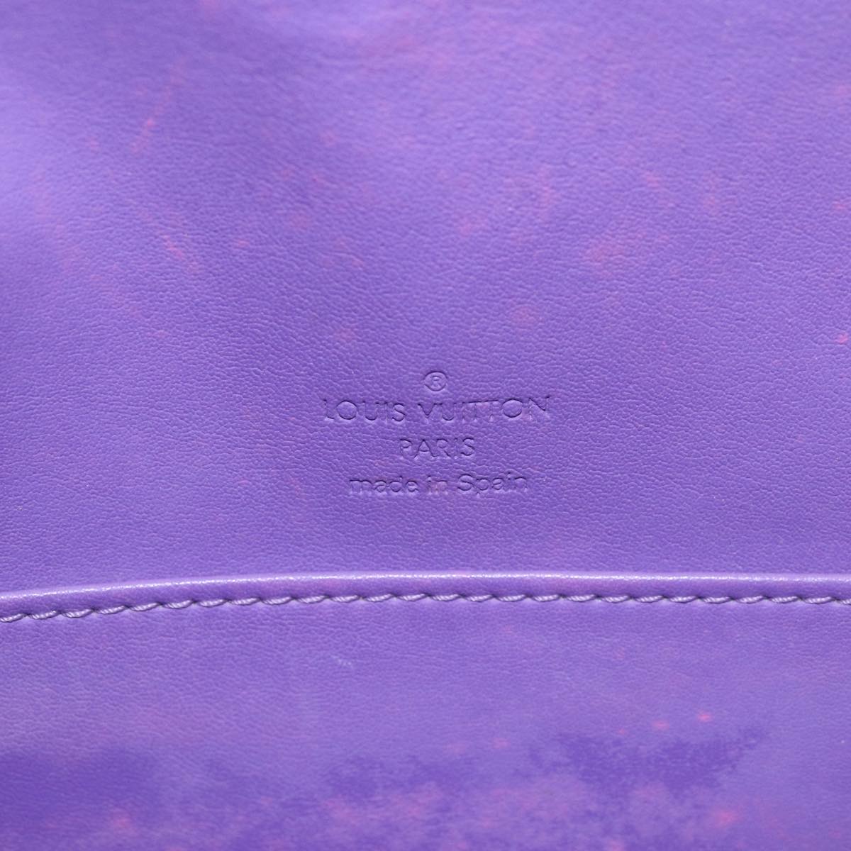 LOUIS VUITTON Monogram Vernis Thompson Street Bag Purple Viole M91095 76507