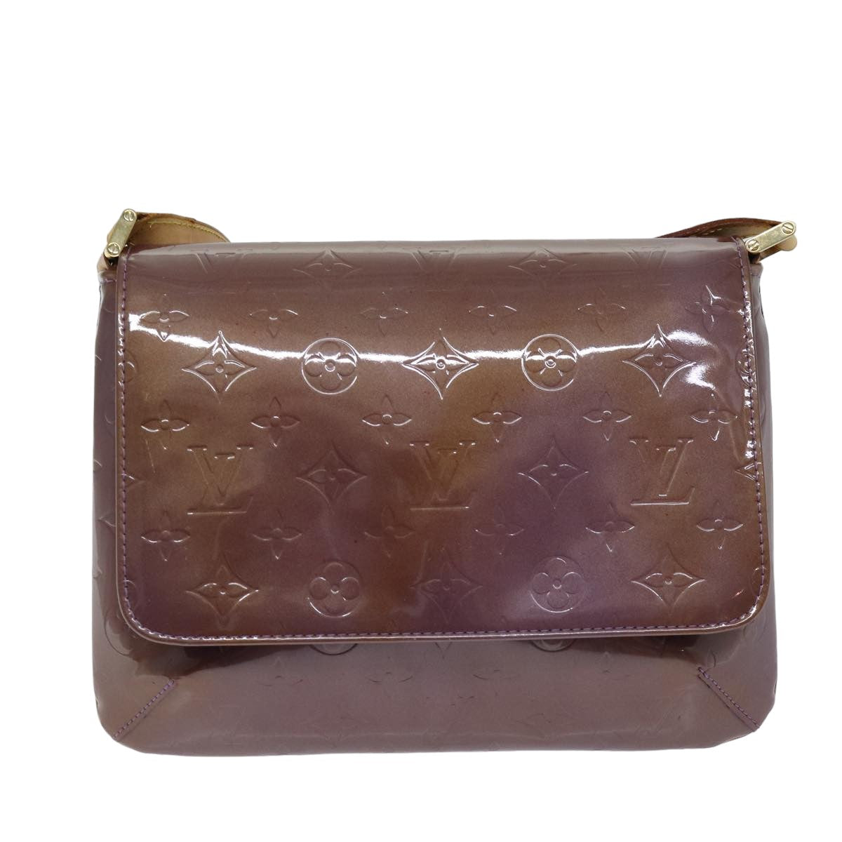 LOUIS VUITTON Monogram Vernis Thompson Street Bag Purple Viole M91095 76507