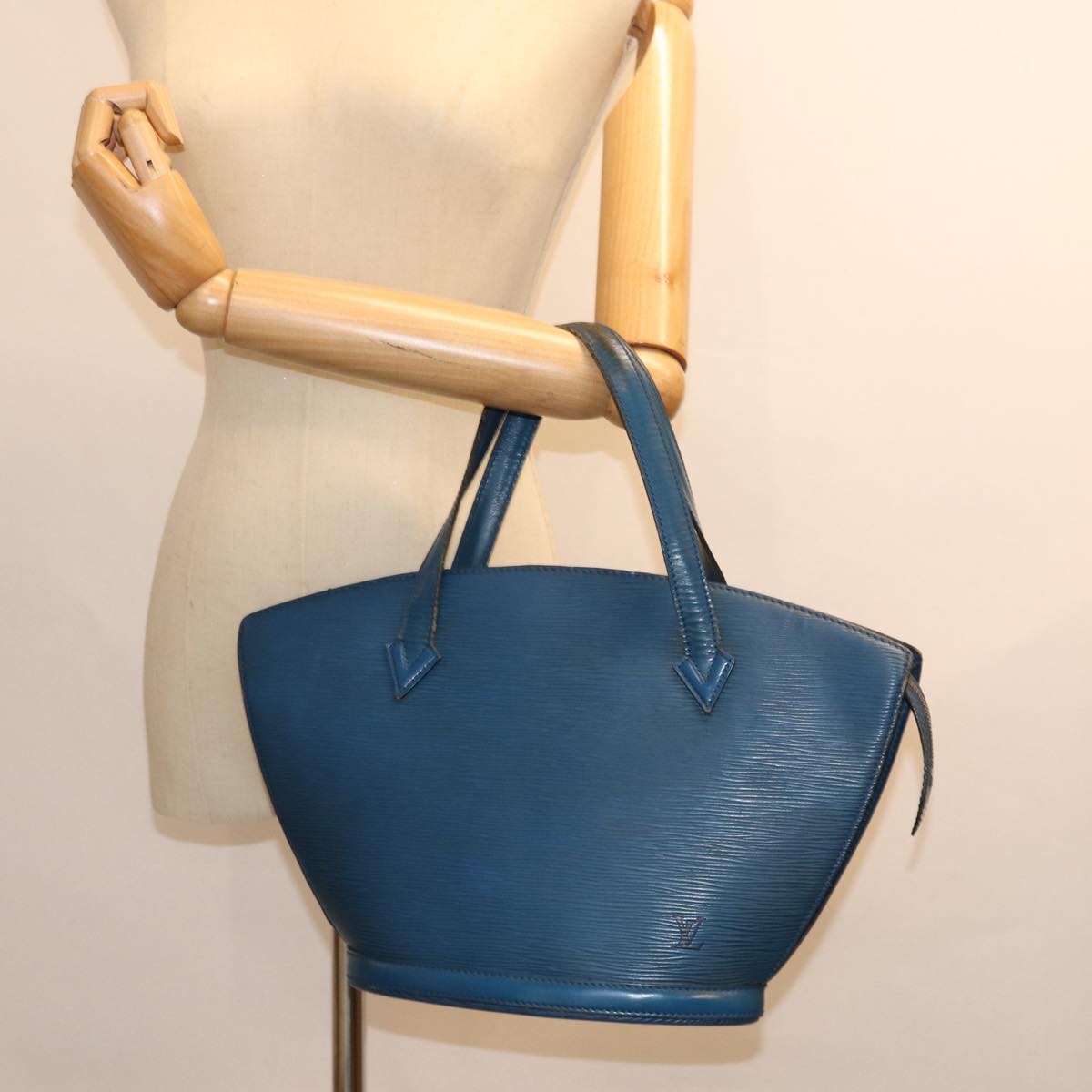 LOUIS VUITTON Epi Saint Jacques Shoulder Bag Blue M52275 LV 76508