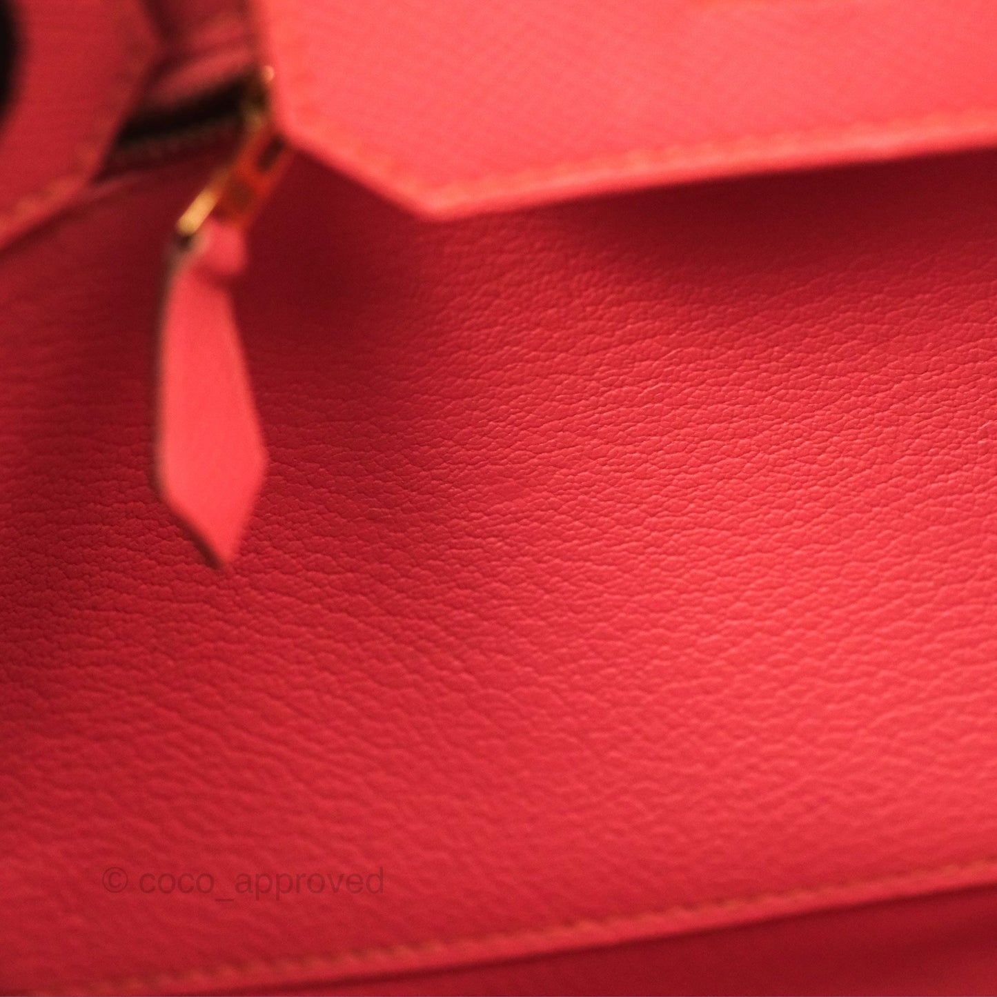 Hermès Birkin 30 Retourne Flamingo I5 Epsom Gold Hardware