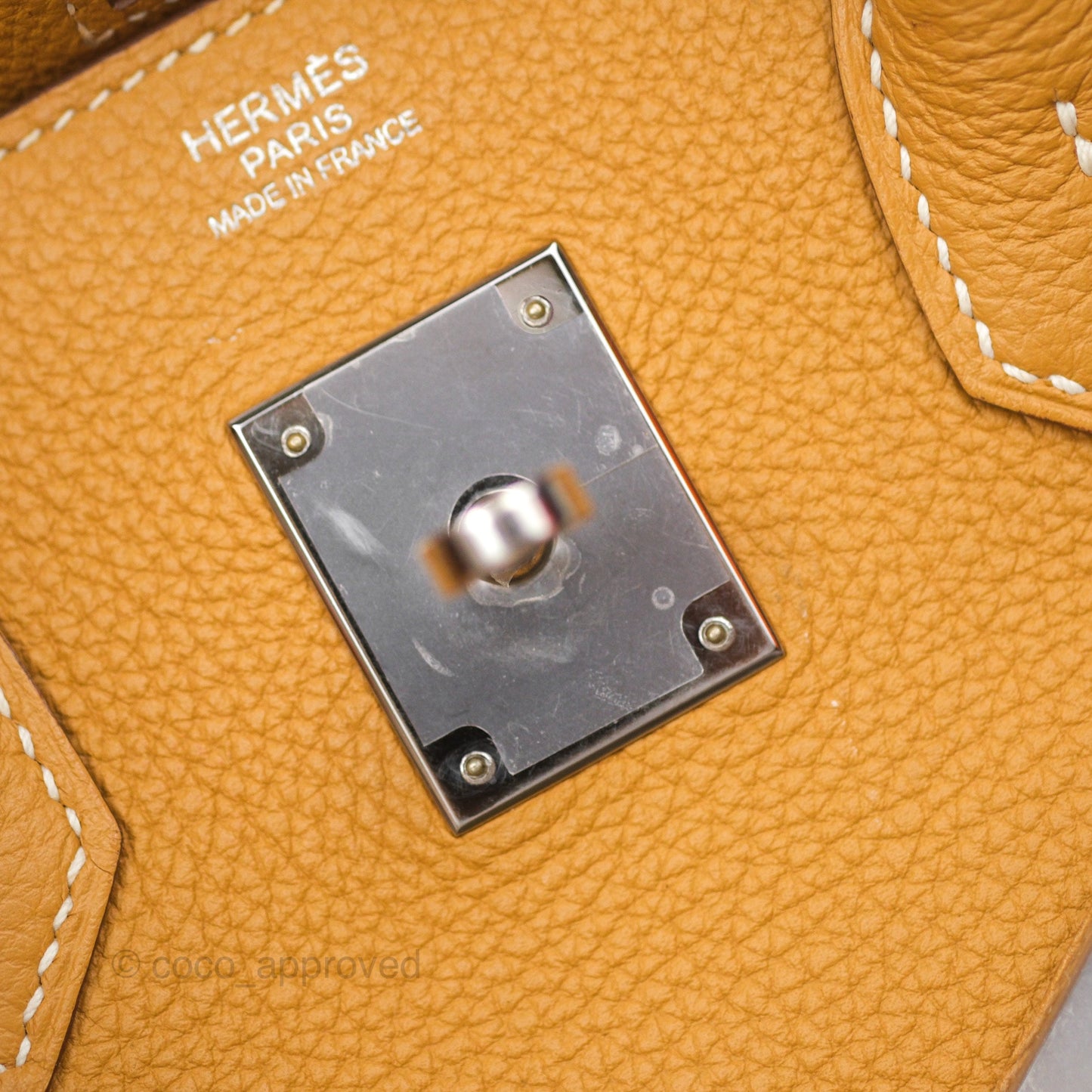 Hermès Birkin 30 Retourne Nature Sable 21 Togo Palladium Hardware