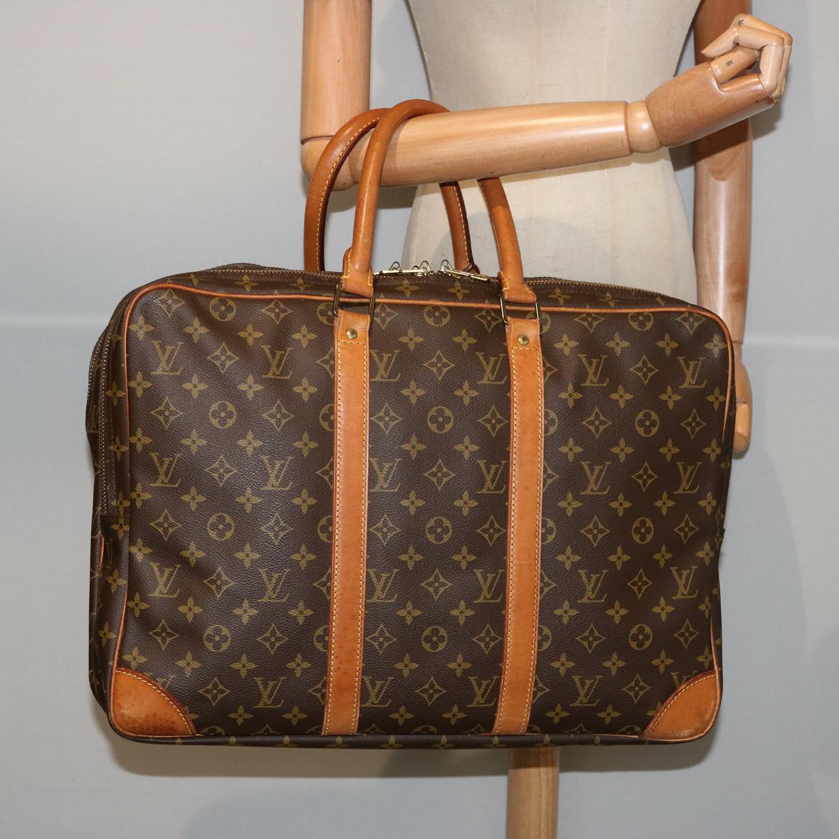 LOUIS VUITTON Monogram Sac 48 Earl Boston Bag M41383 LV 76553