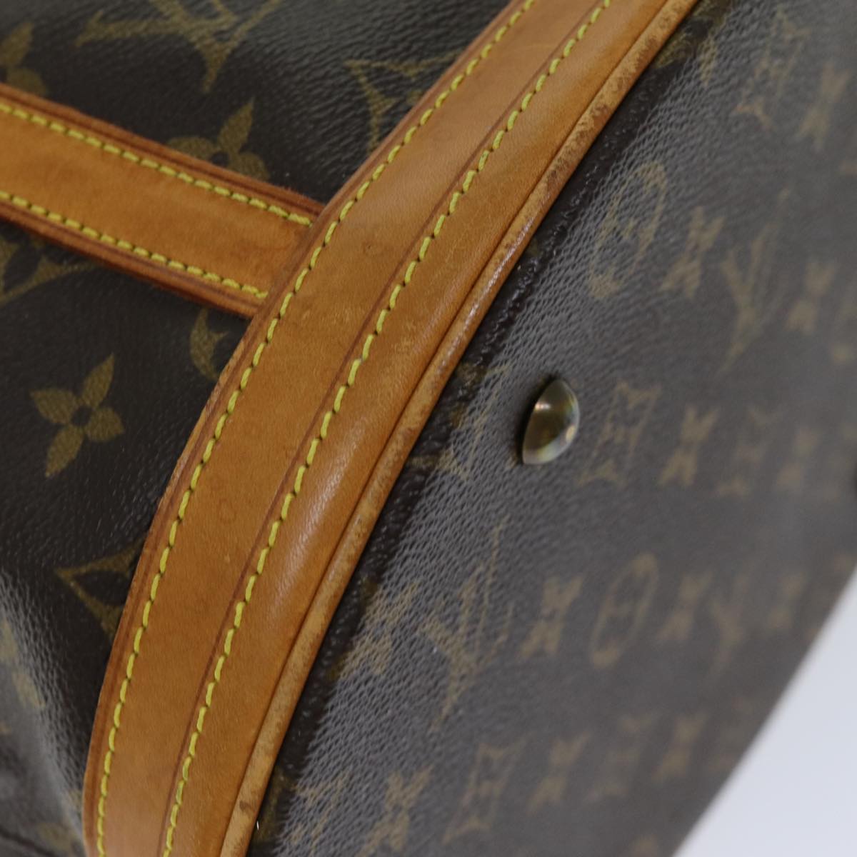 LOUIS VUITTON Monogram Bucket GM Shoulder Bag M42236 LV 76555
