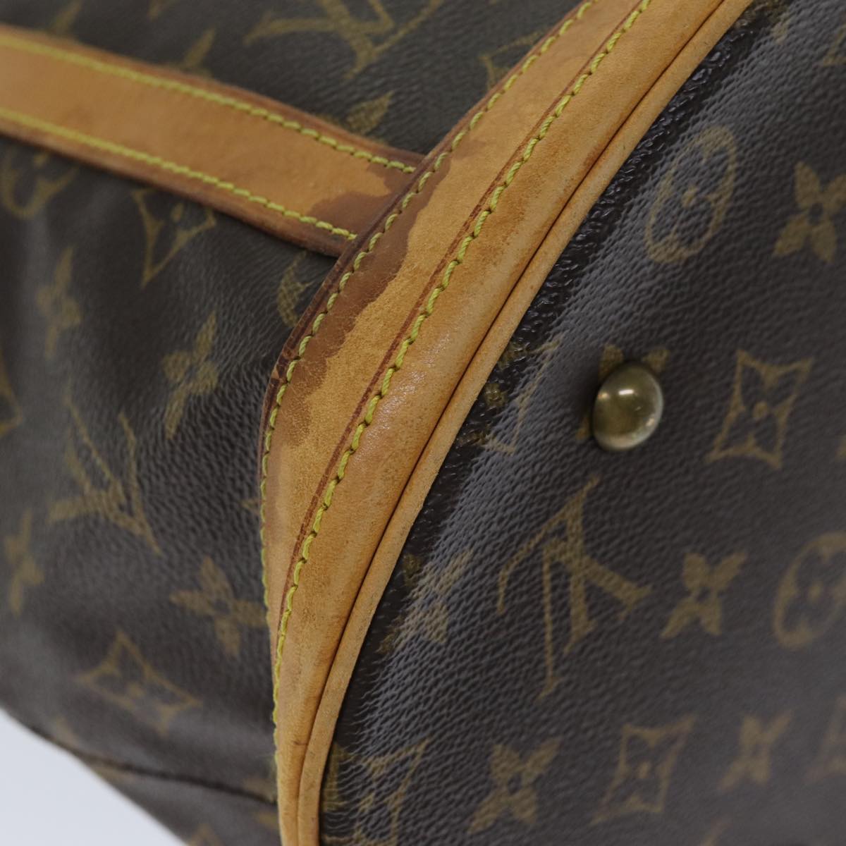 LOUIS VUITTON Monogram Bucket GM Shoulder Bag M42236 LV 76556