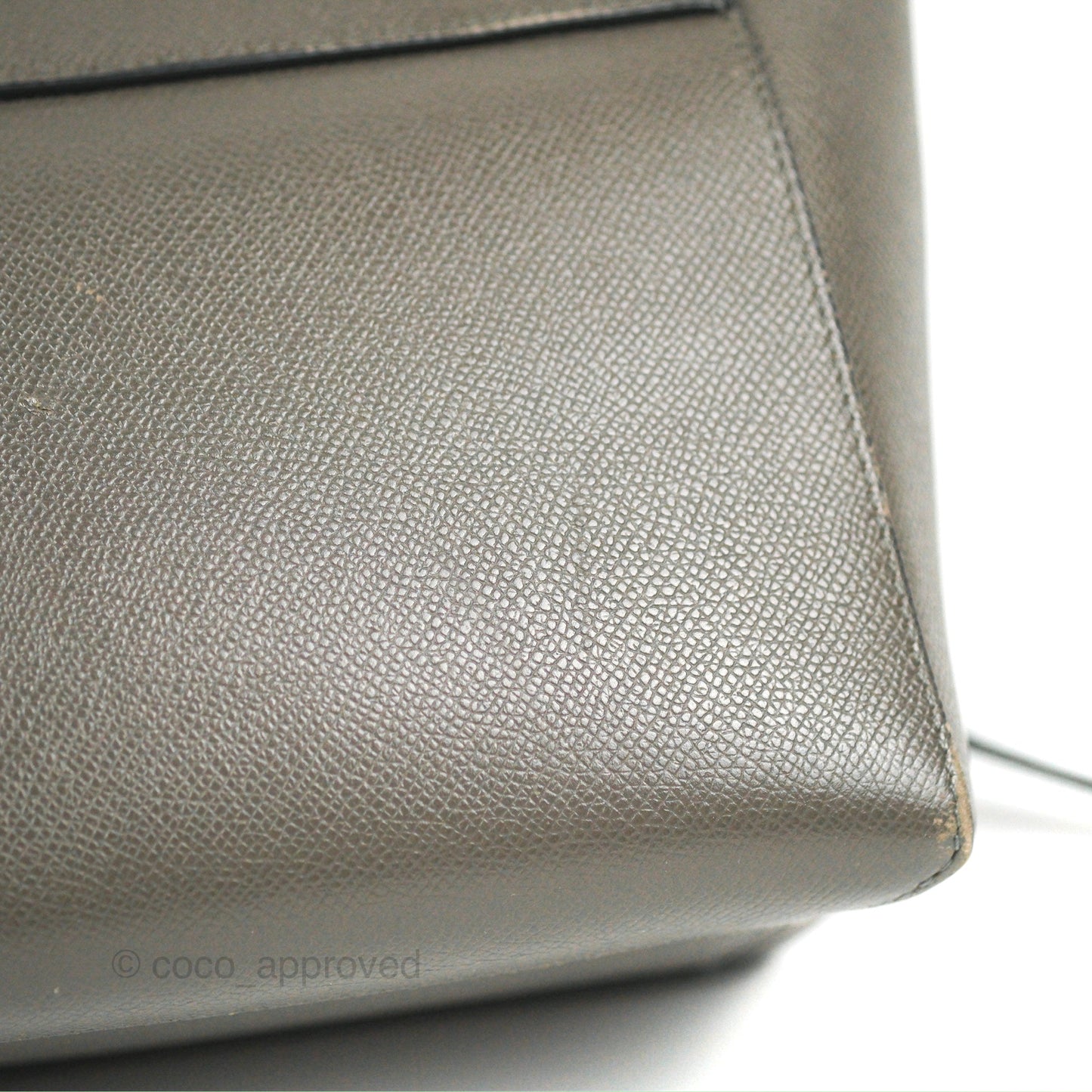 Celine Nano Belt Bag Grey Grained Calfskin Gold Hardware