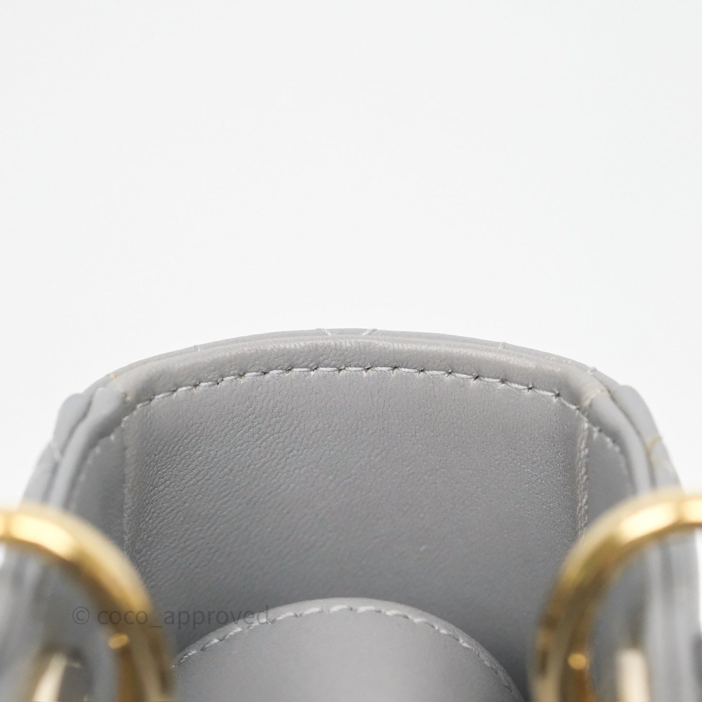 Dior Lady Dior My ABCDior Grey Lambskin Cannage