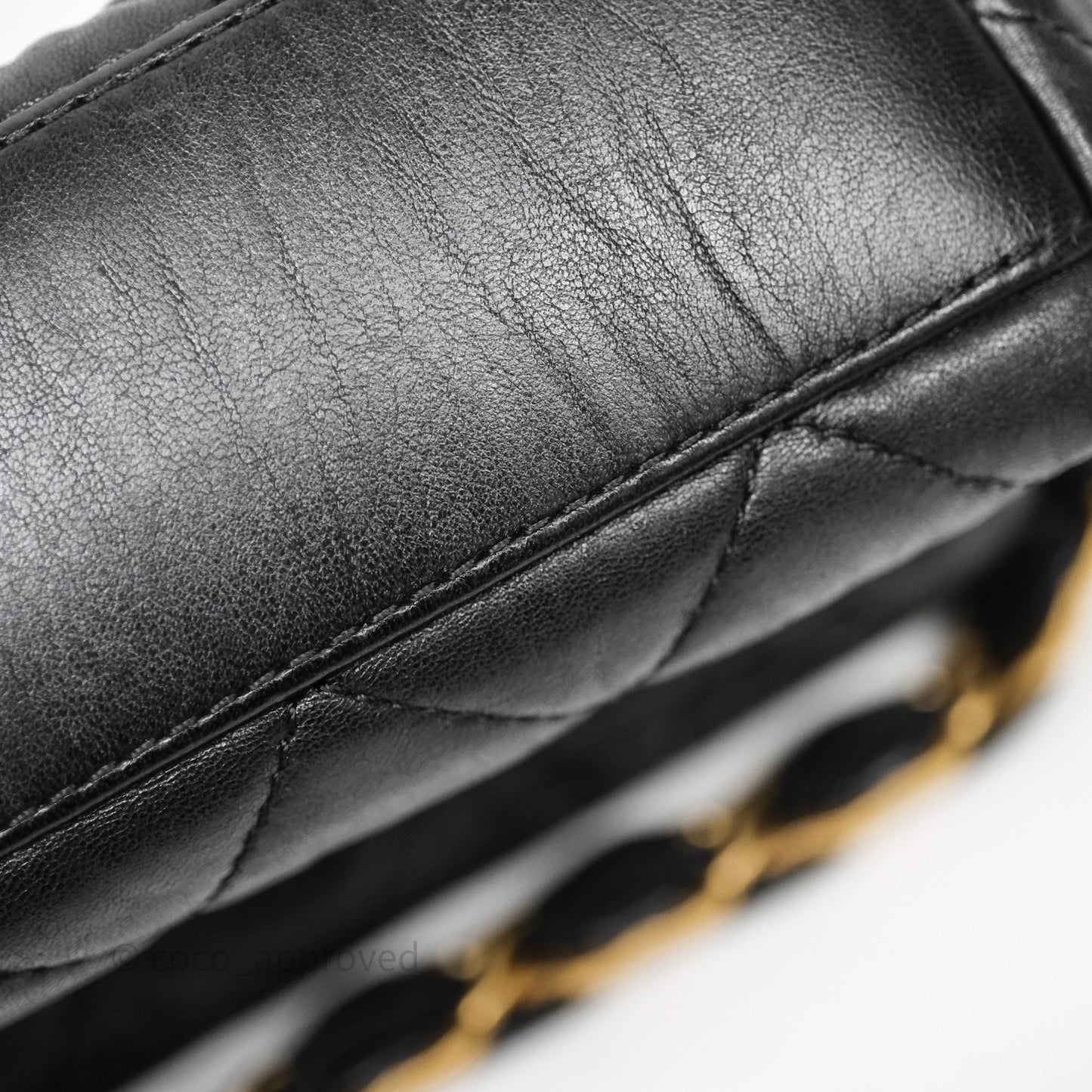 Chanel Small Hobo Bag Crumpled Black Lambskin Aged Gold Hardware