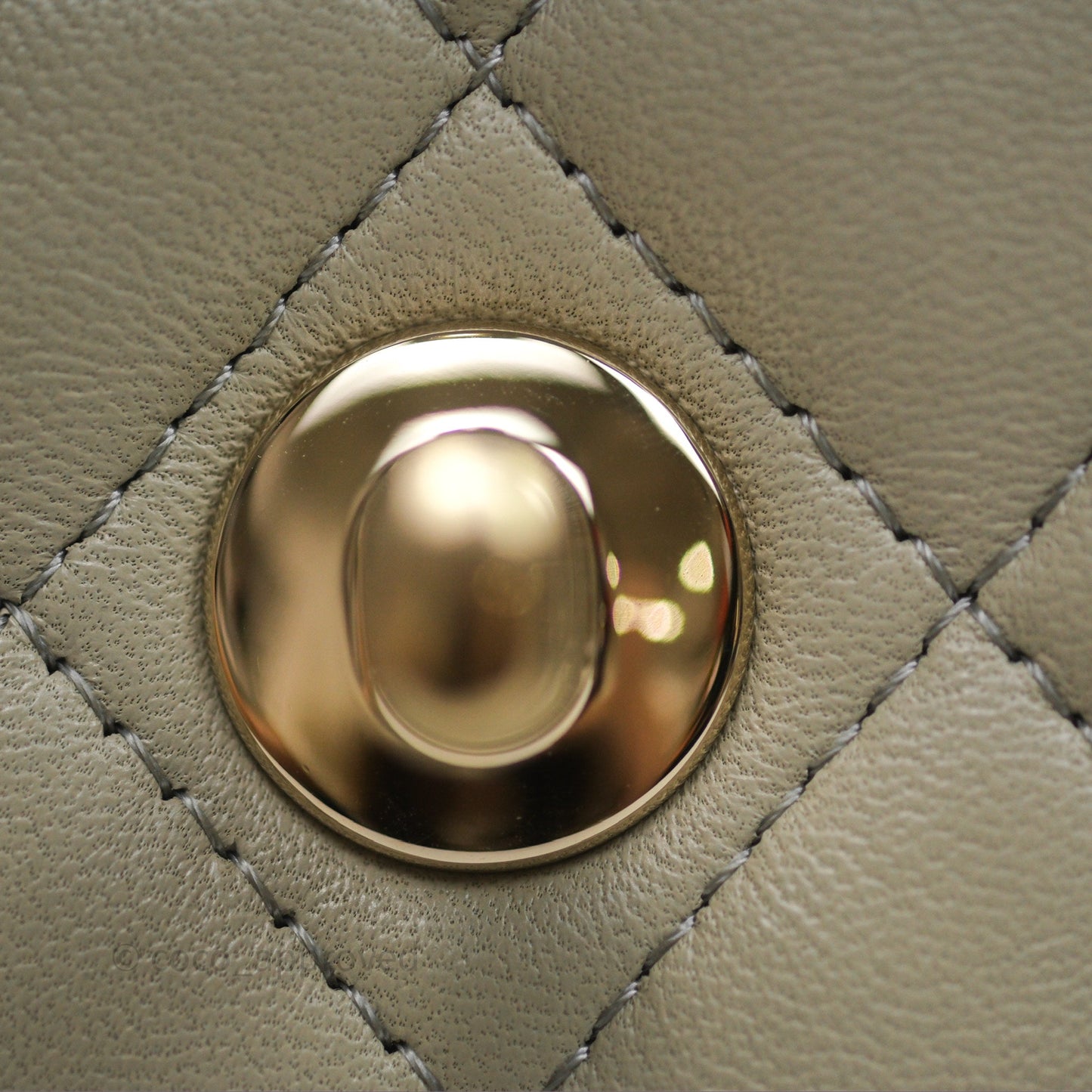 Chanel Mini Rectangular Quilted Sage Lambskin Gold Hardware
