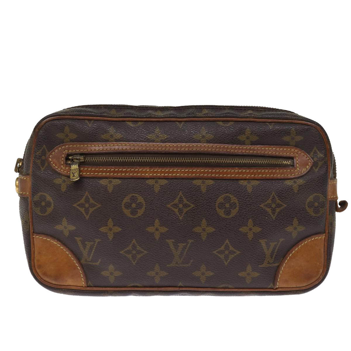 LOUIS VUITTON Monogram Marly Dragonne GM Clutch Bag M51825 LV 76565