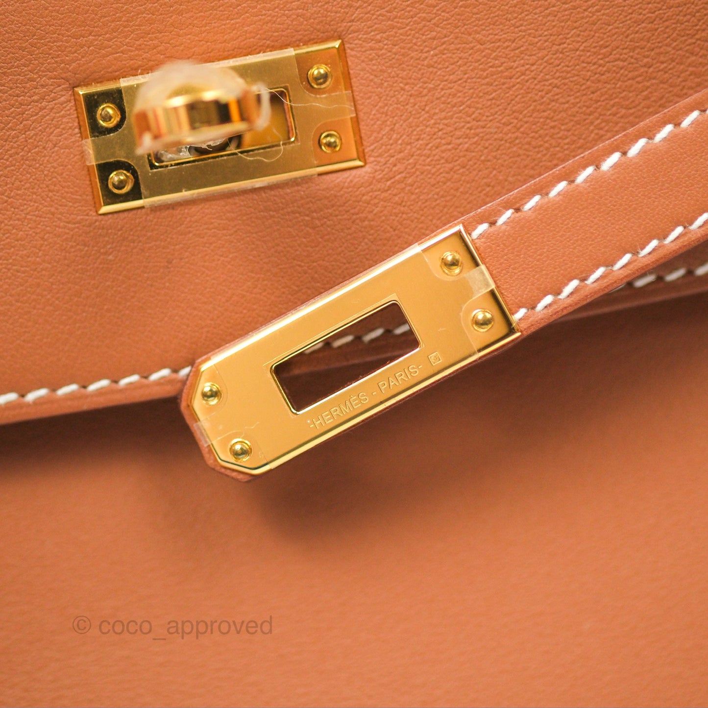 Hermès Kelly Mini Pochette Gold Swift Gold Hardware