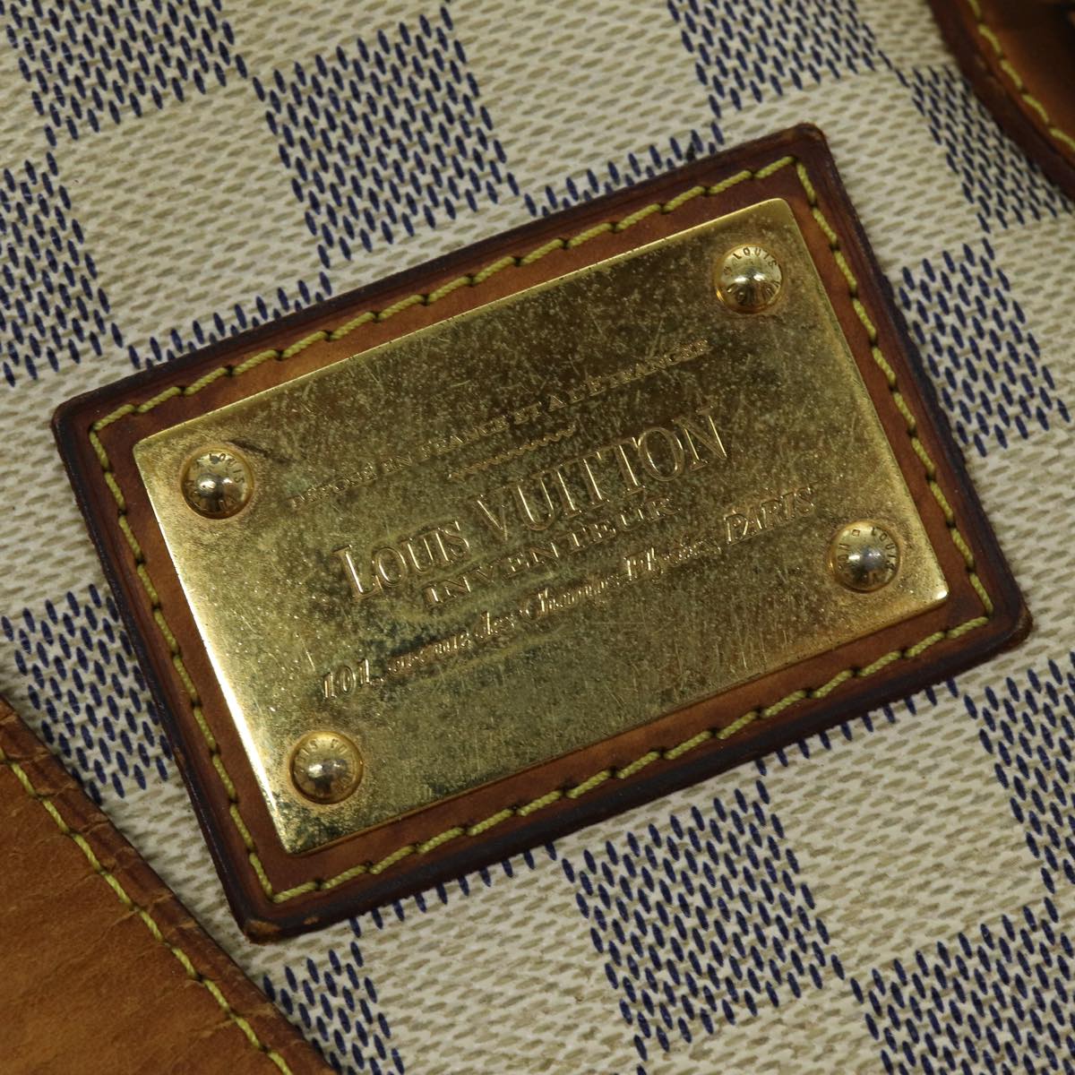 LOUIS VUITTON Damier Azur Hampstead PM Tote Bag N51207 LV 76592
