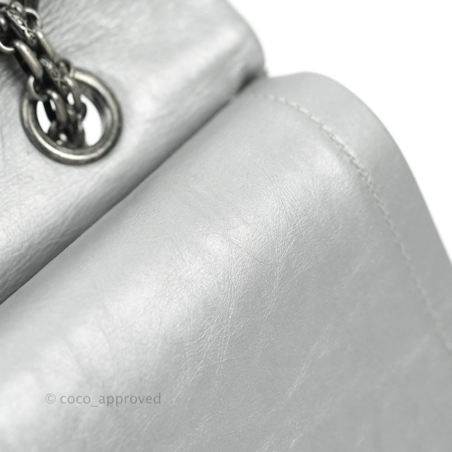 Chanel Reissue 227 Quilted Aged Calfskin Silver Ruthenium Hardware