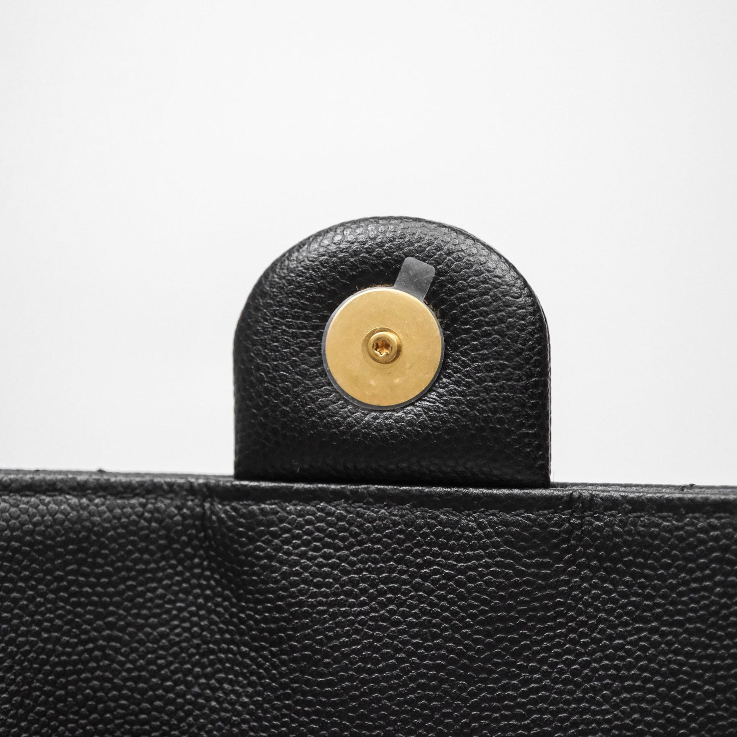 Chanel 25 Small Bag Black Caviar Aged Gold Hardware