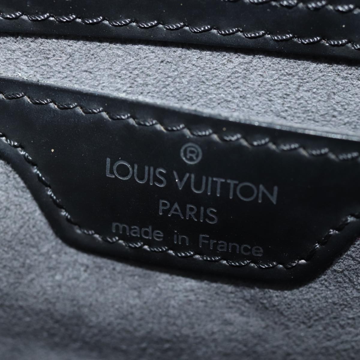LOUIS VUITTON Epi Soufflot Hand Bag Black M52222 LV 76606