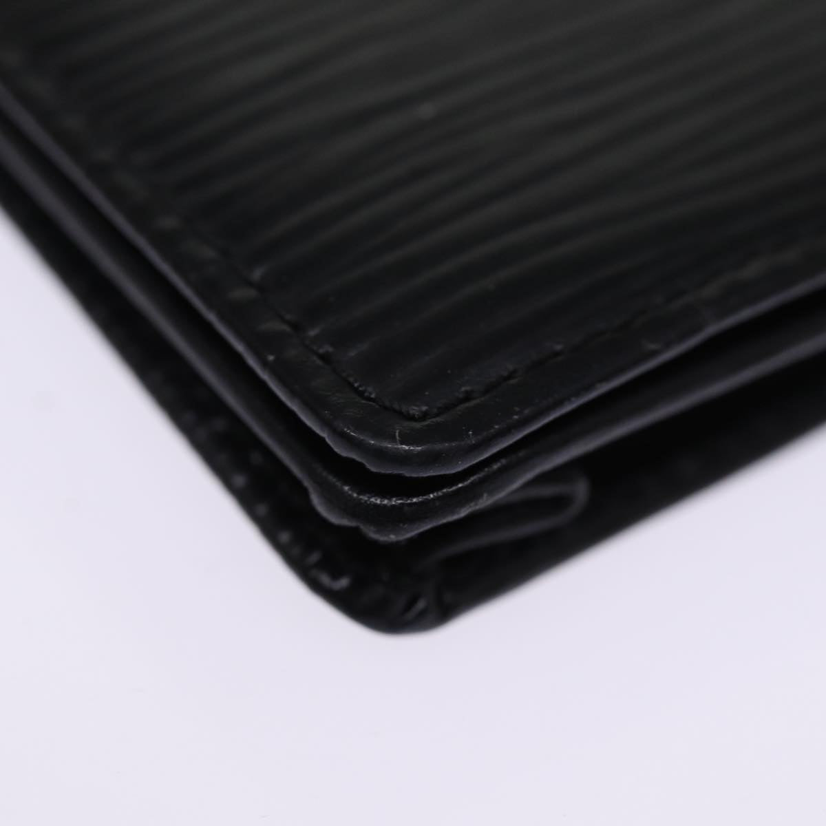 LOUIS VUITTON Epi Porte Cartes Credit Long Wallet Black M63212 LV 76607