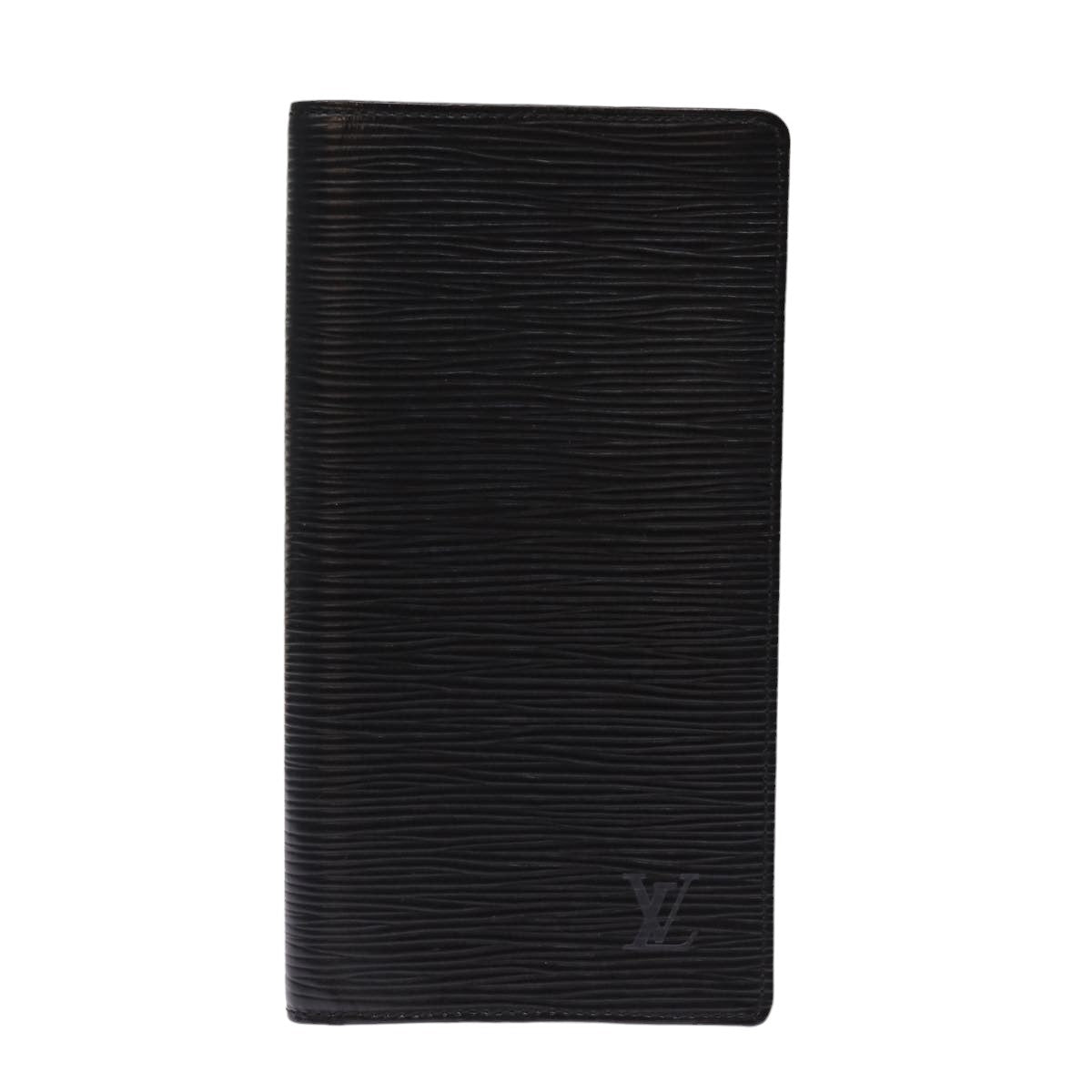 LOUIS VUITTON Epi Porte Cartes Credit Long Wallet Black M63212 LV 76607