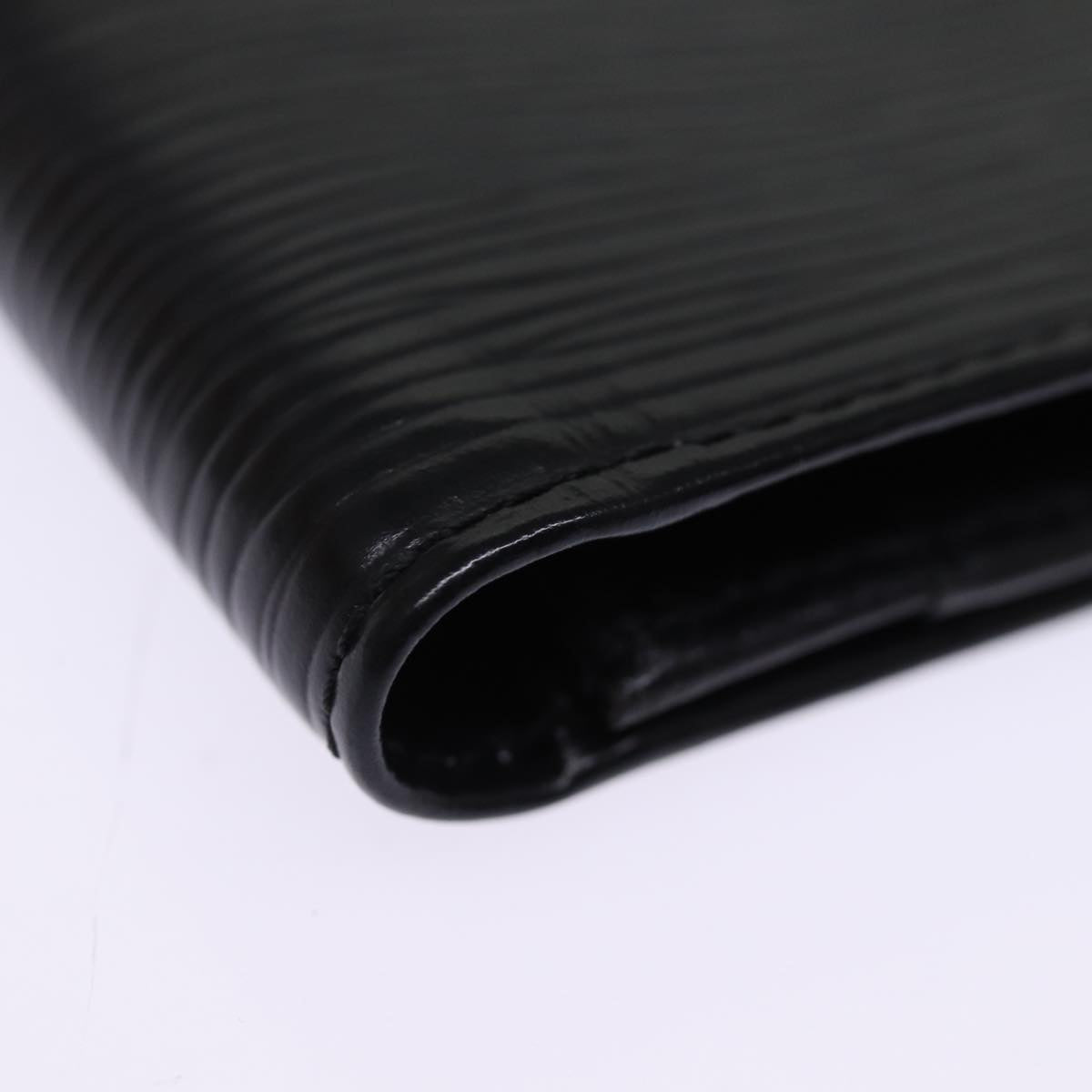 LOUIS VUITTON Epi Porte Cartes Credit Long Wallet Black M63212 LV 76607