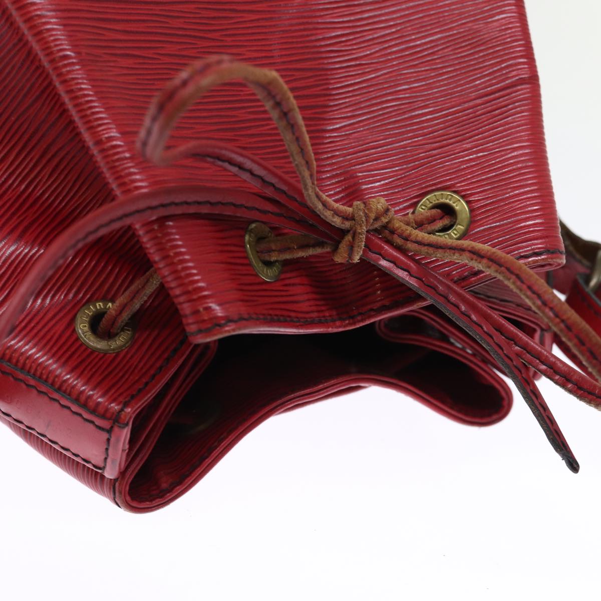 LOUIS VUITTON Epi Petit Noe Shoulder Bag Red M44107 LV 76627