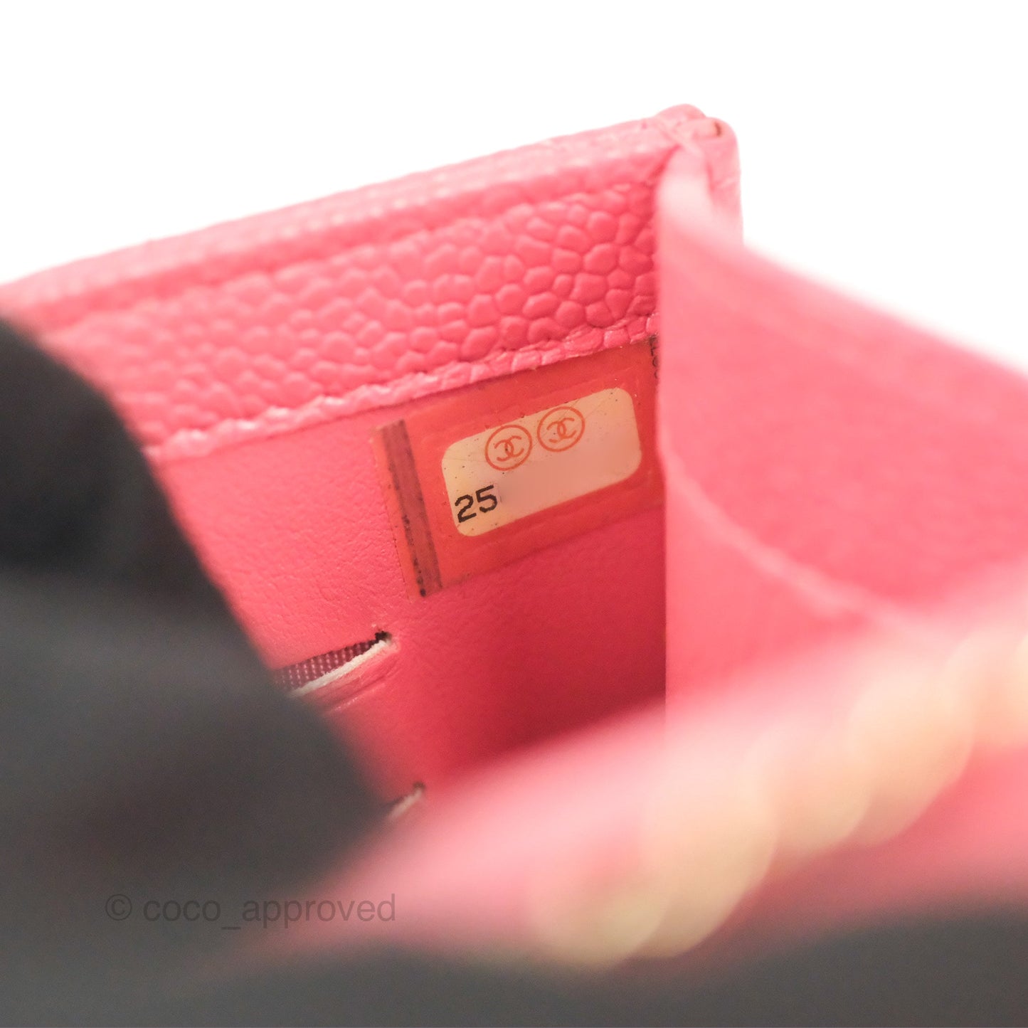 Chanel Golden Class Phone Holder With Chain Pink Caviar Gold Hardware