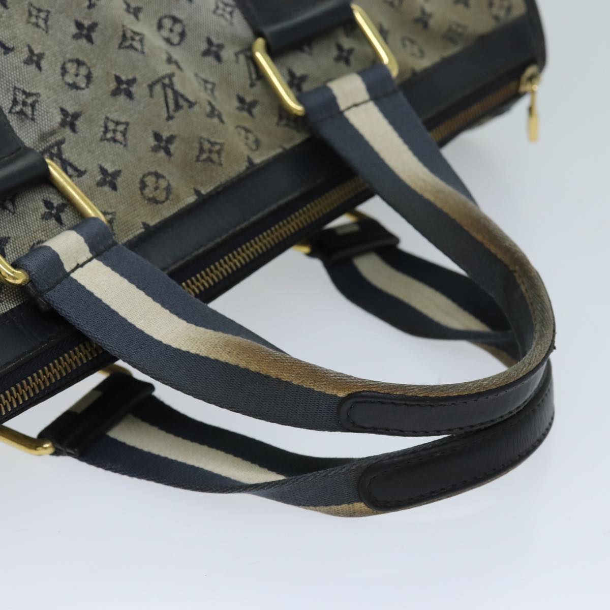 LOUIS VUITTON Monogram Mini Sac Marie Kate 48 Bag Blue M42341 LV 76650